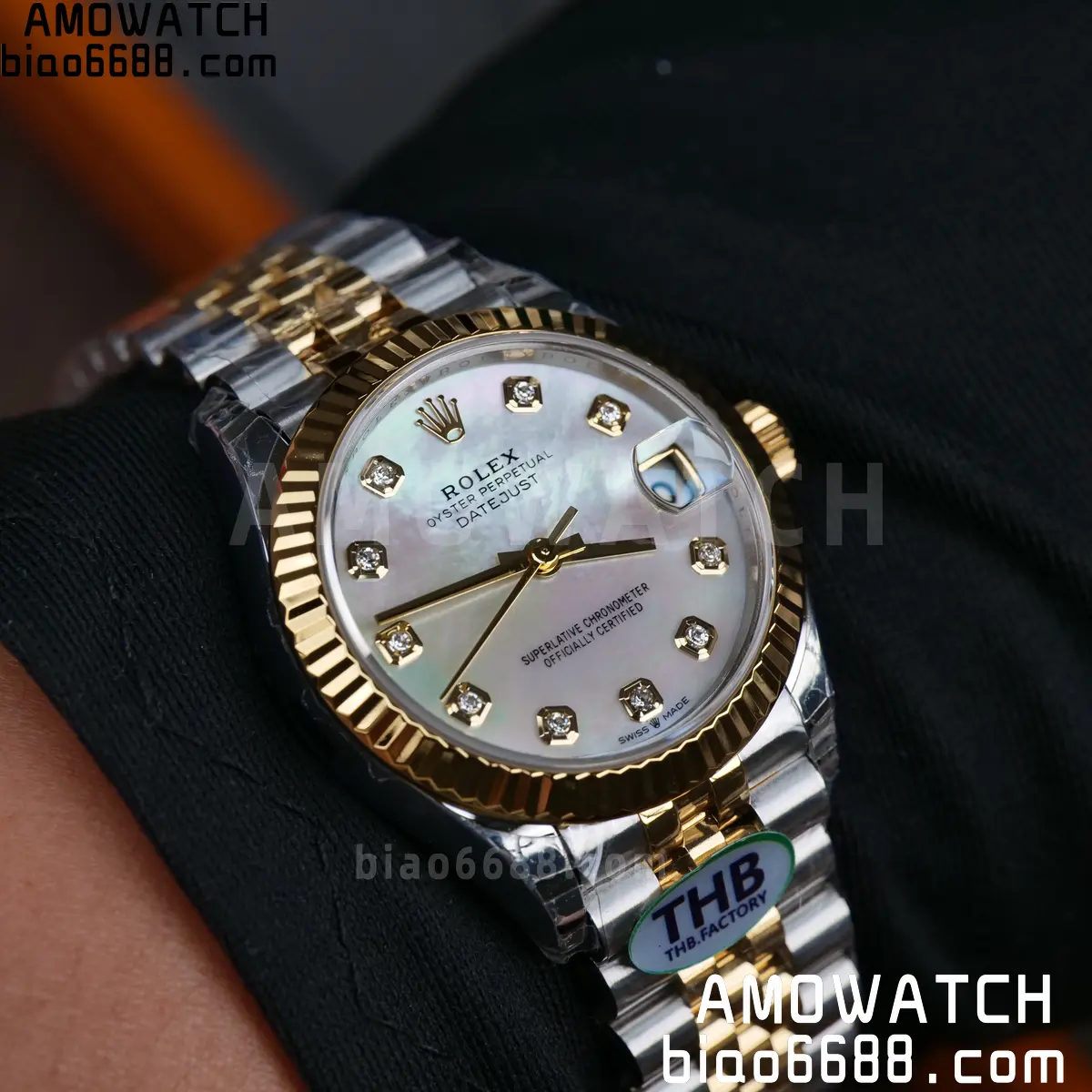 Rolex DateJust 31 278273 THBF 1:1 Best Edition MOP Diamonds Dial on SS/YG Jubilee Bracelet HZ Cal.2236 77 255777c4c8c696d AMO Watch