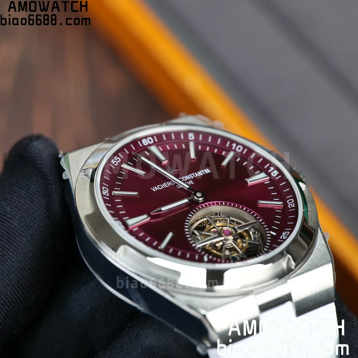 VC Overseas 42.5mm 6000V BBS Factory Best Edition White Dial Red Rubber Strap Tourbillon 69 26ad6d460c541d1 AMO Watch