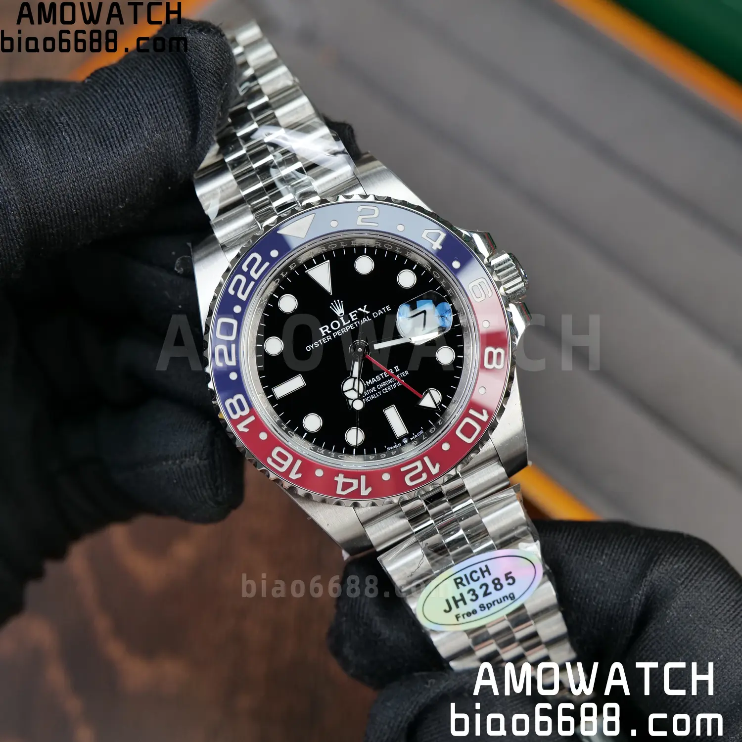 Rolex GMT-Master II 126710 BLRO 904L Steel RICH 1:1 Best Edition on Jubilee Bracelet JH3285 (Free Sprung) V2 71 28024683ba878dc 阿默表行AmoWatch
