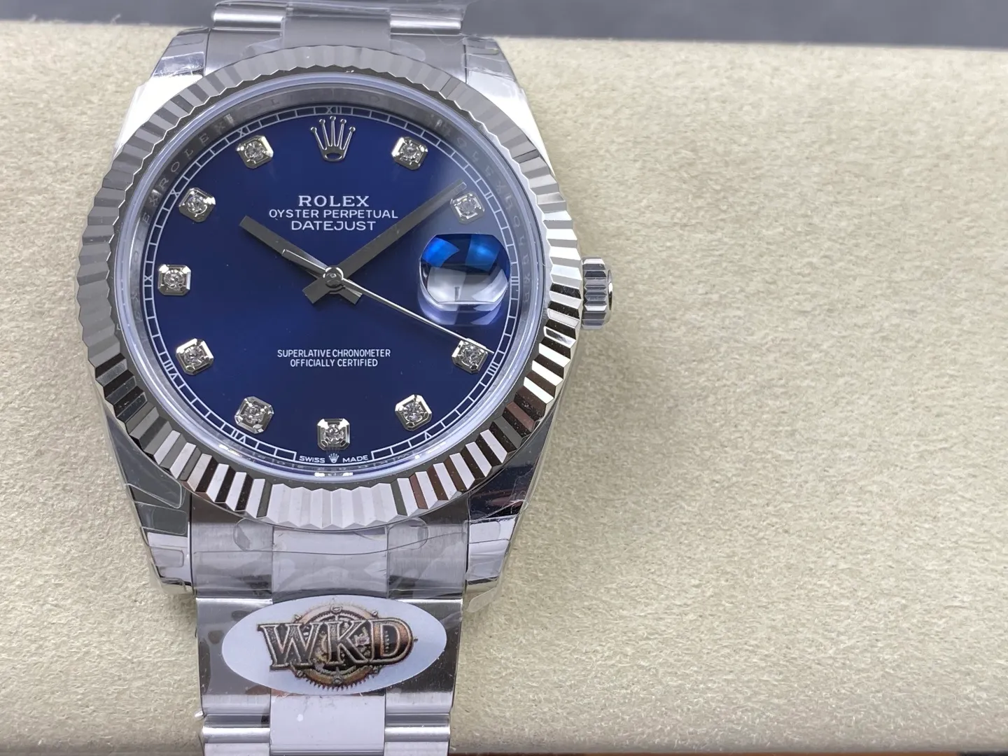 Rolex DateJust 41 126334 WKD 1:1 Best Edition Blue Diamond Dial on Oyster Bracelet JH3235 (Free Sprung) 32 287d27b74f2deeb AMO Watch