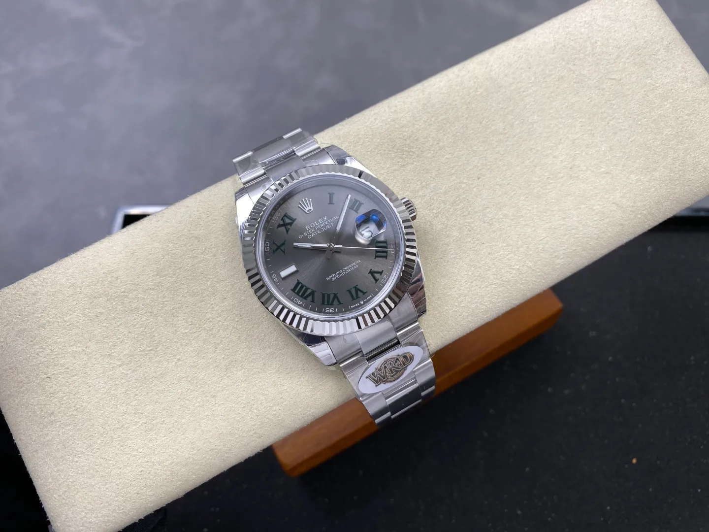 Rolex DateJust 41 126334 WKD 1:1 Best Edition Gray Roman Dial on Oyster Bracelet JH3235 (Free Sprung) 34 2948aa06a8fe1de AMO Watch