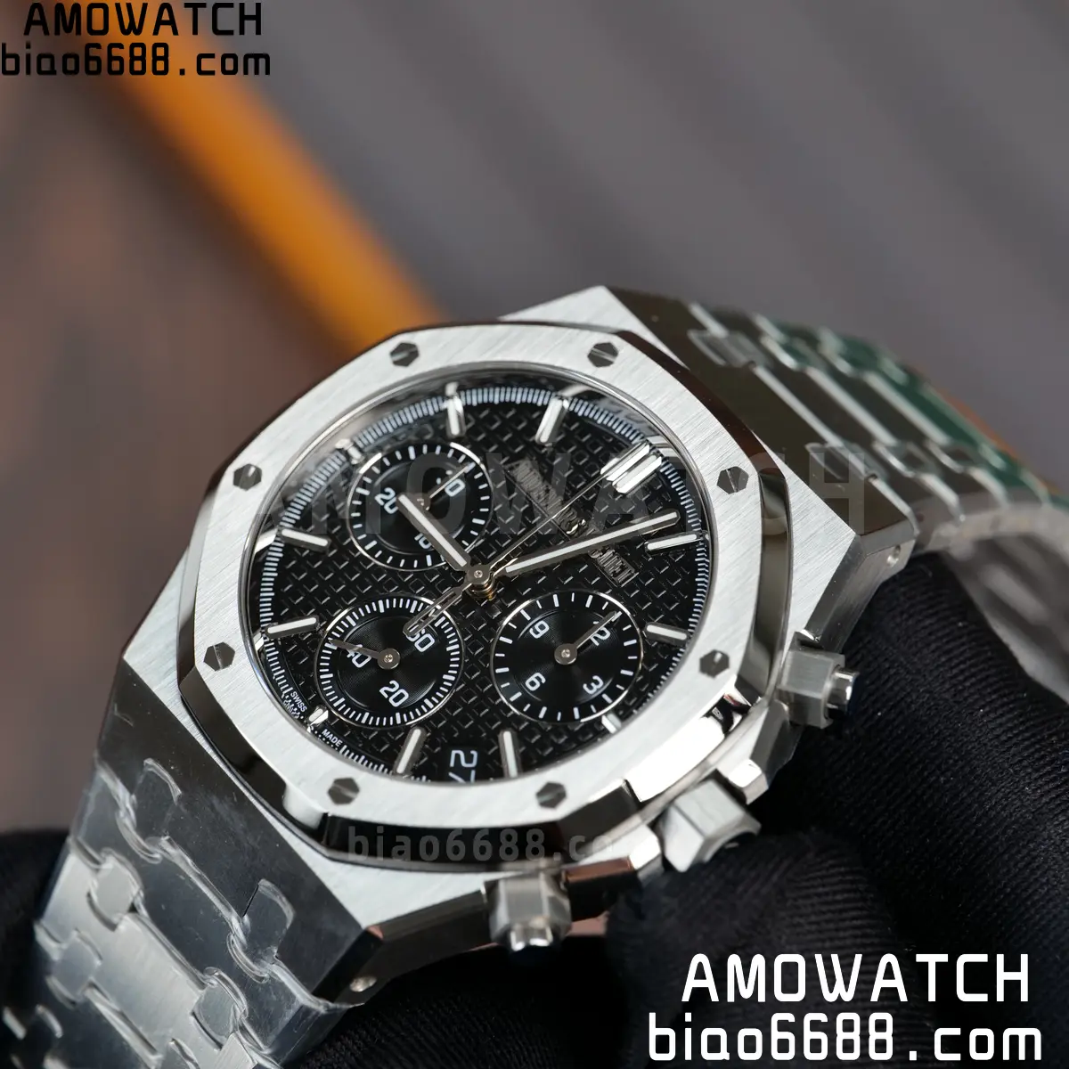AP Royal Oak Chrono 26240 SS ZF 1:1 Best Edition Black Dial on SS Bracelet SA4401 Super Clone V2 (Free Sprung) 82 295d9a593b76886 阿默表行AmoWatch