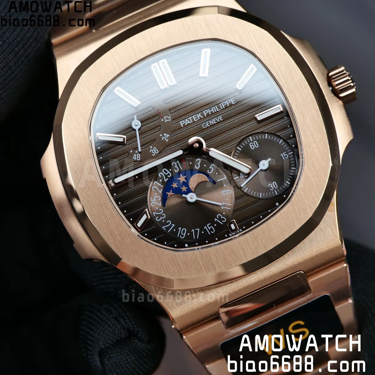 Patek Philippe Nautilus 5712R RG WSF 1:1 Best Edition Brown Dial on RG Bracelet JH240 Super Clone 103 296bcefb7fdd59a 阿默表行AmoWatch