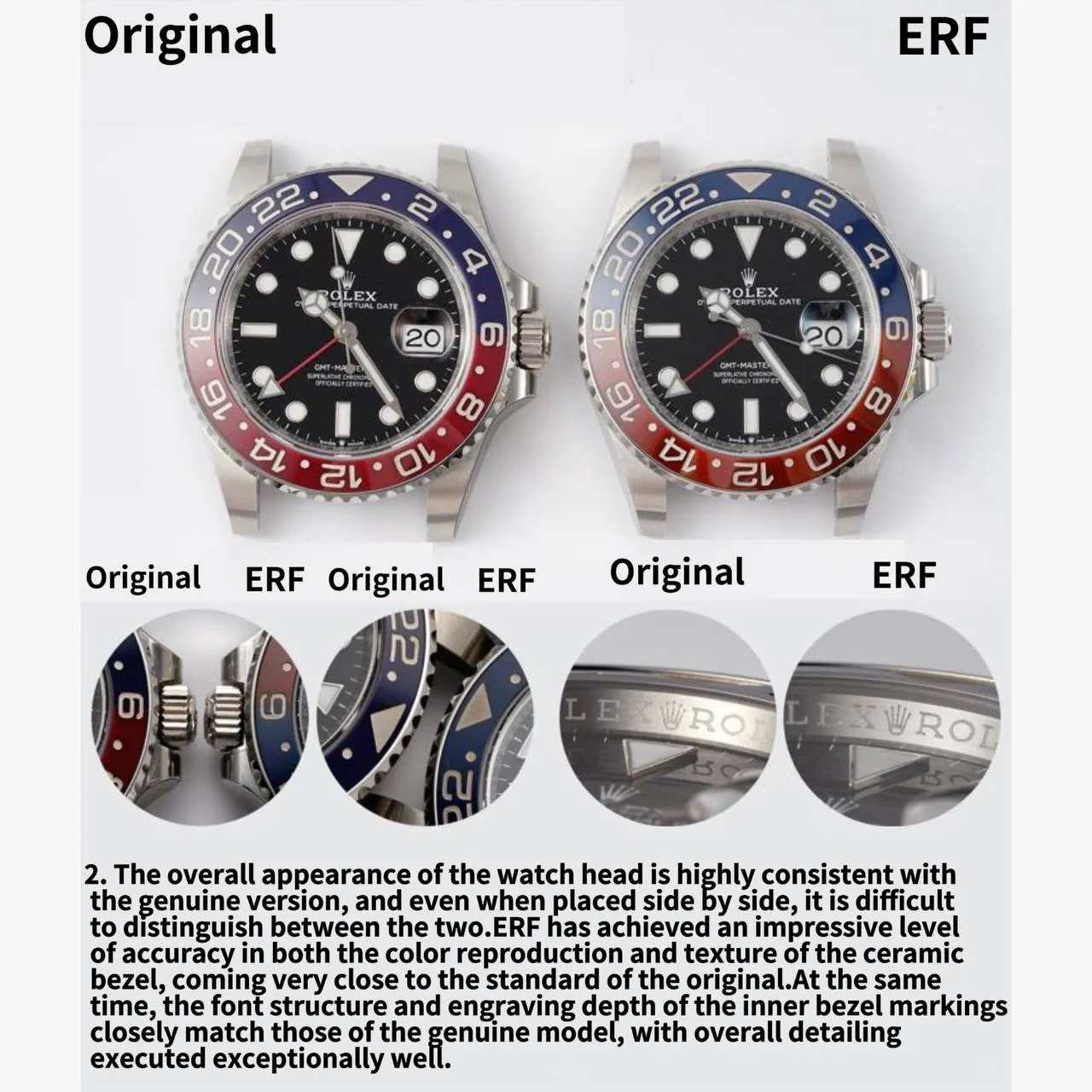 Rolex GMT-Master II 126710 BLRO 904L Steel ERF 1:1 Best Edition on Oyster Bracelet JH3285 (Free Sprung) 110 29fae4cfa7947ab AMO Watch