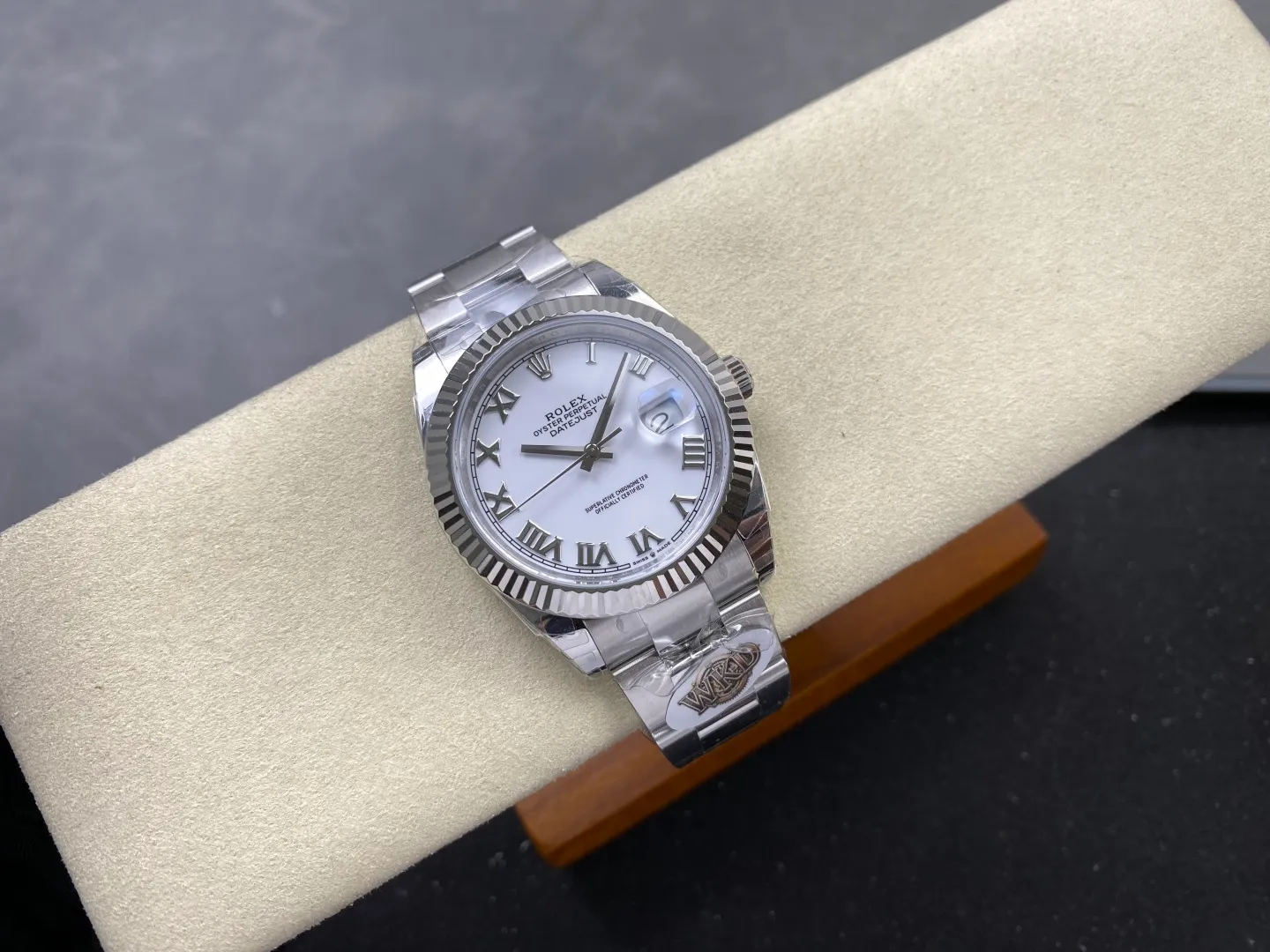Rolex DateJust 41 126334 WKD 1:1 Best Edition White Roman Dial on Oyster Bracelet JH3235 (Free Sprung) 33 2a5a76d6c5a6c74 AMO Watch