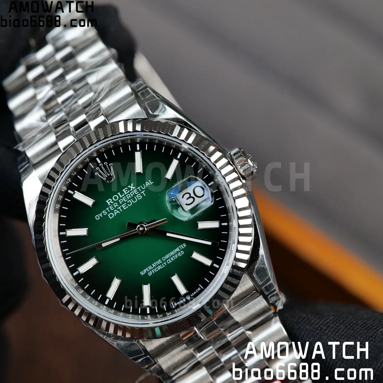 Rolex DateJust 36 SS 126234 VSF 1:1 Best Edition 904L Steel Gradient Green Dial on Jubilee Bracelet VS3235 V2 121g 86 32aae19e00895d7 阿默表行AmoWatch