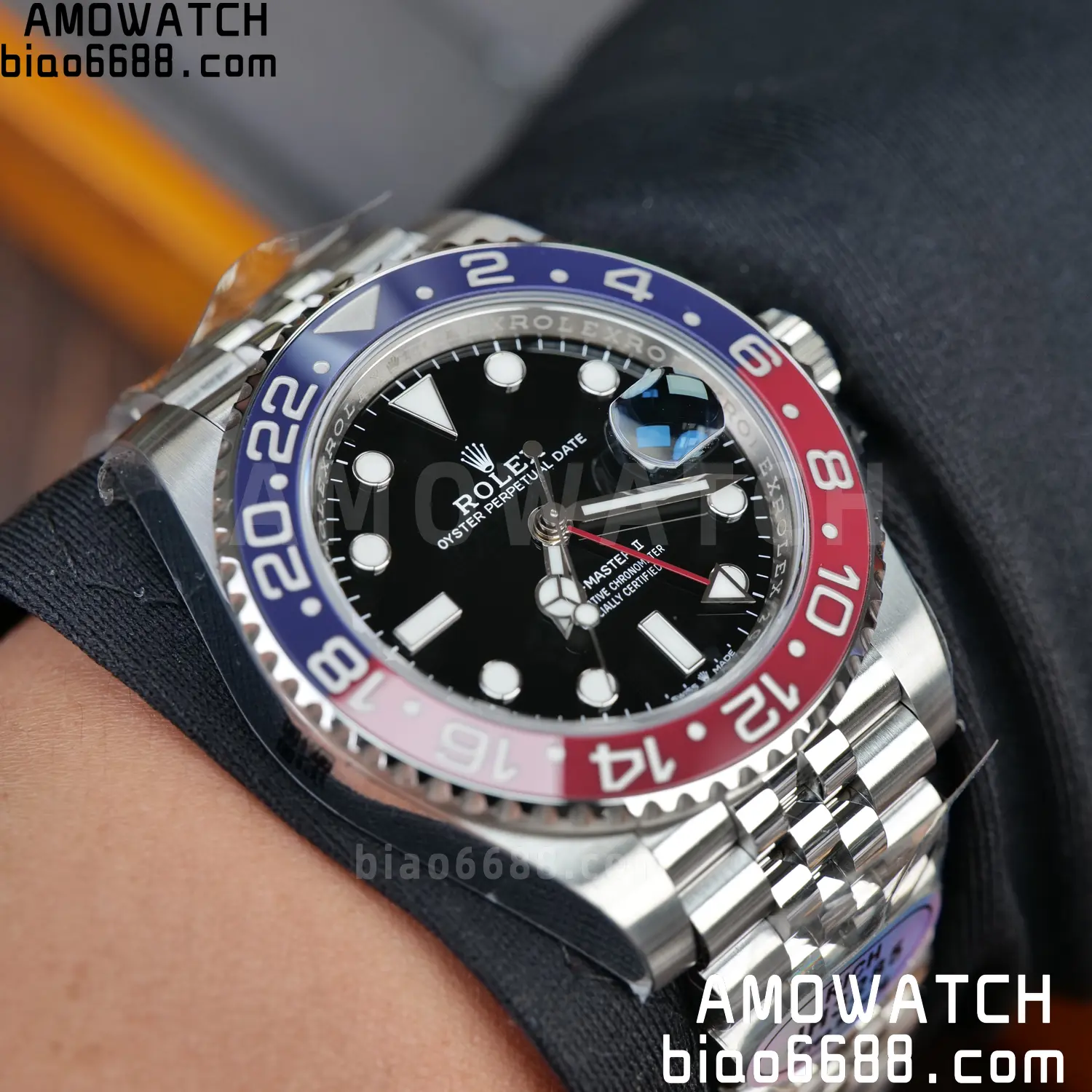 Rolex GMT-Master II 126710 BLRO 904L Steel RICH 1:1 Best Edition on Jubilee Bracelet JH3285 (Free Sprung) V2 100 33bdb31ff21b2d7 阿默表行AmoWatch