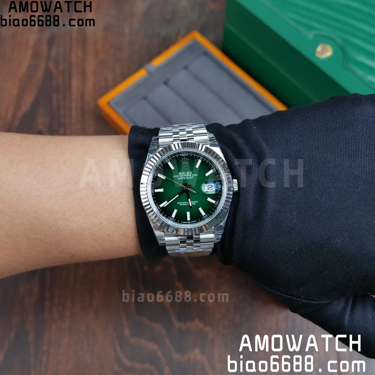 Rolex DateJust 41 126334 904L SS VSF 1:1 Best Edition Gradient Green Dial on Jubilee Bracelet VS3235 V3 (133g) 106 34017f4c382b743 阿默表行AmoWatch