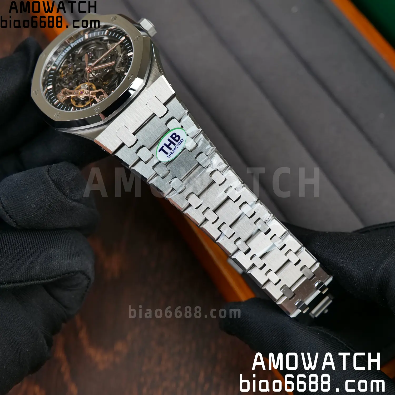 Royal Oak 41mm Openworked 15407 SS THB 1:1 Best Edition on SS Bracelet SA3132 V4 (Free Sprung) 75 3475b8731e07dfc AMO Watch