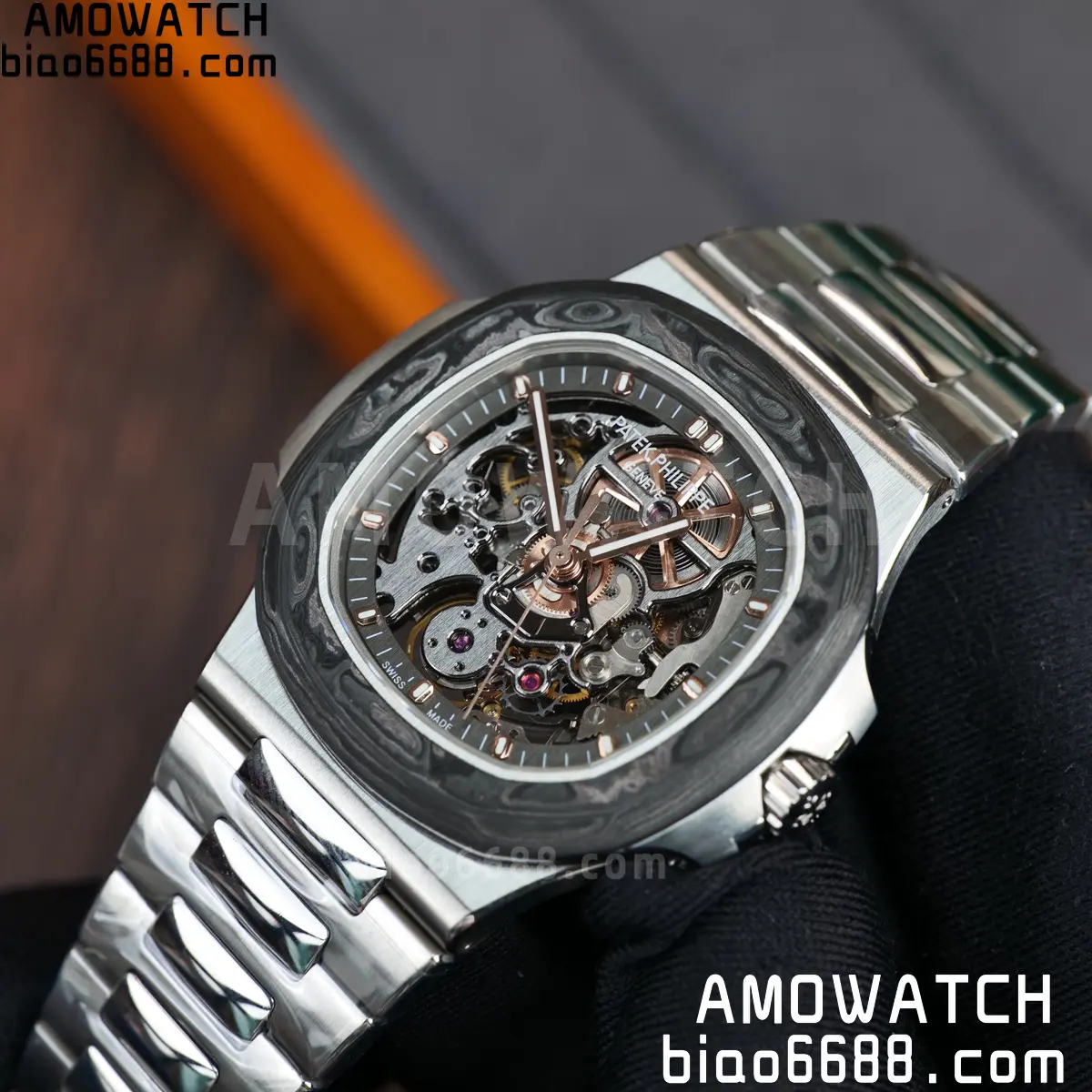 PP Nautilus Artisans de Genève 5711 squelette Best Edition Skeleton Dial on SS Bracelet 96 3518120cf2dc8f0 阿默表行AmoWatch