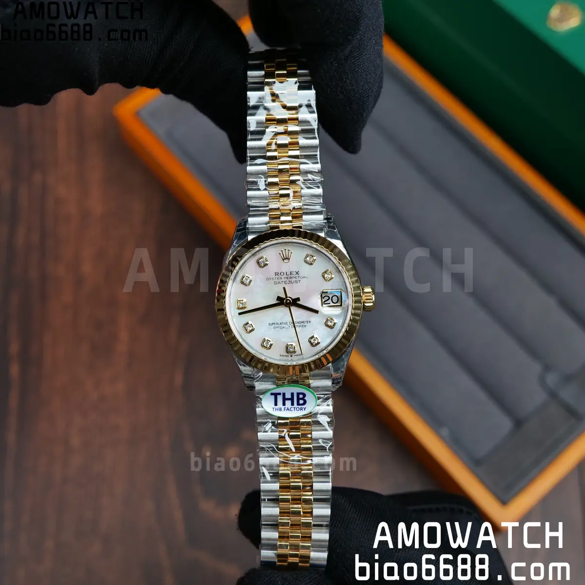 Rolex DateJust 31 278273 THBF 1:1 Best Edition MOP Diamonds Dial on SS/YG Jubilee Bracelet HZ Cal.2236 58 3d41799053d5f80 AMO Watch