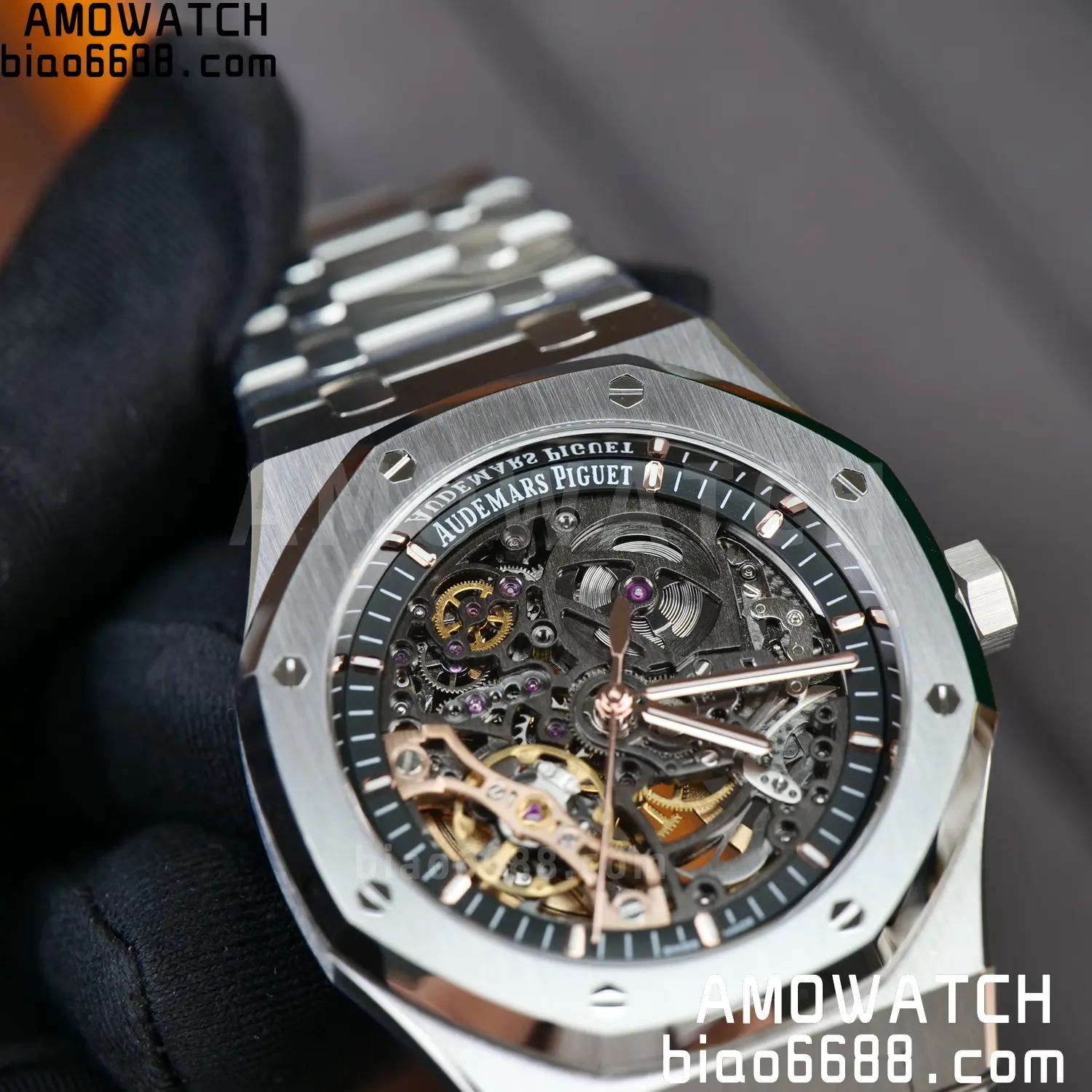 Royal Oak 41mm Openworked 15407 SS THB 1:1 Best Edition on SS Bracelet SA3132 V4 (Free Sprung) 88 3f9f4938a00ef2d AMO Watch