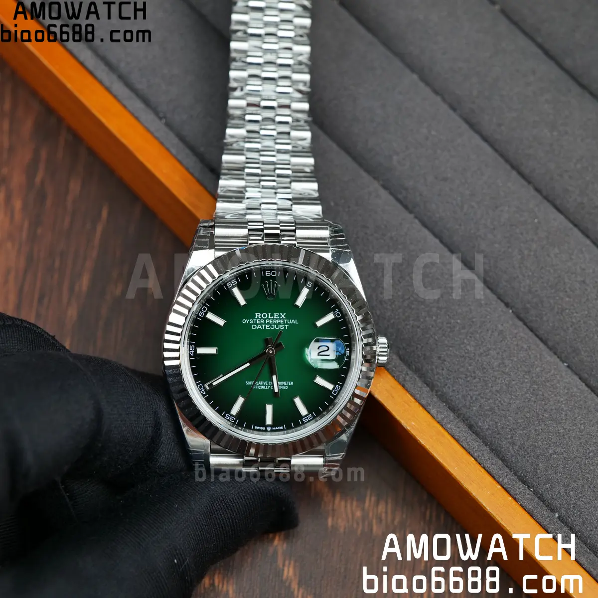 Rolex DateJust 41 126334 904L SS VSF 1:1 Best Edition Gradient Green Dial on Jubilee Bracelet VS3235 V3 (133g) 108 416ece1bdeacbda 阿默表行AmoWatch