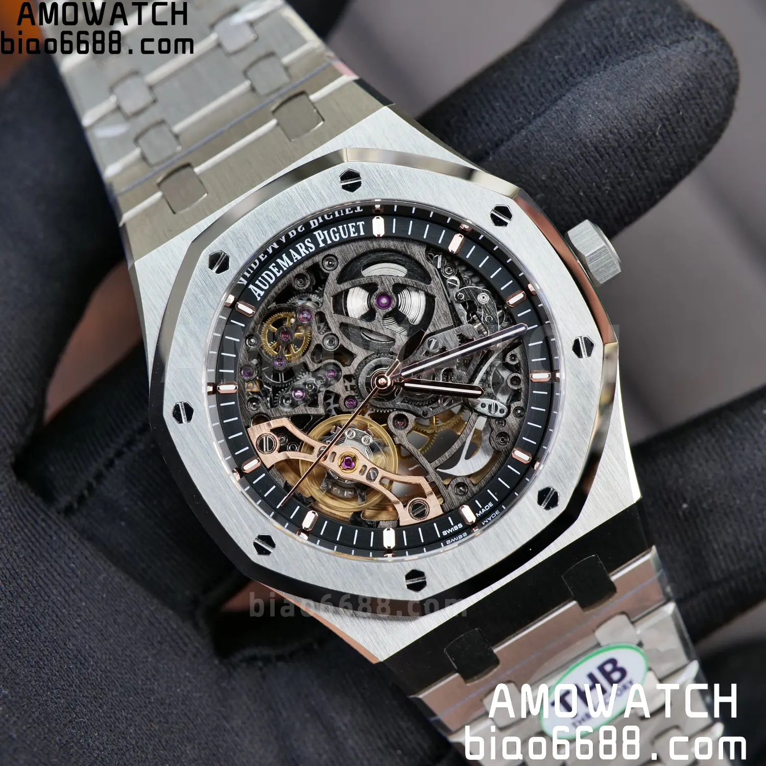 Royal Oak 41mm Openworked 15407 SS THB 1:1 Best Edition on SS Bracelet SA3132 V4 (Free Sprung) 90 465a5cac4f30929 AMO Watch