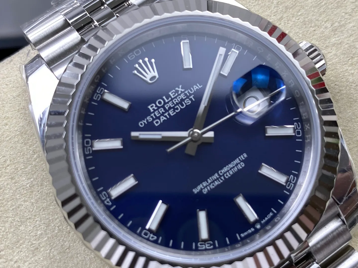 Rolex DateJust 41 126334 WKD 1:1 Best Edition Blue Dial on Jubilee Bracelet JH3235 (Free Sprung) 25 46a4e77e80f4fd0 AMO Watch