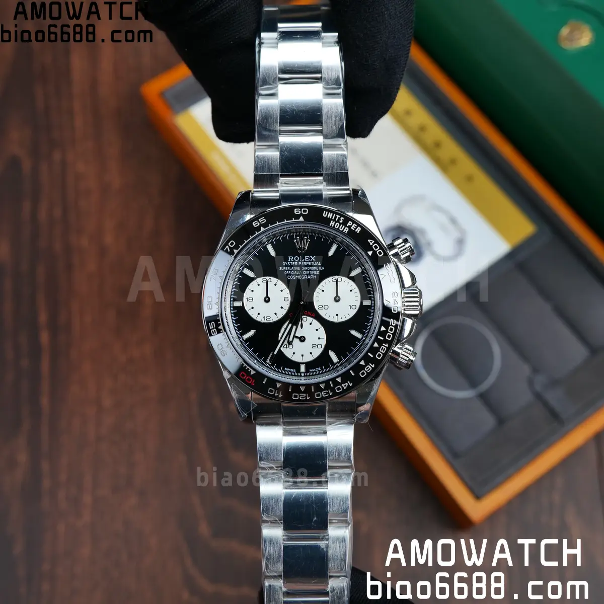 Custom Made Rolex Daytona 126529LN Le Mans QF 18K white gold plated Free Spring V13 77 4791c1511115798 AMO Watch