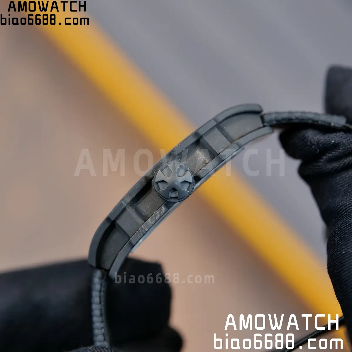 RICHARD MILLE RM67-02 Black NTPT All Black Skeleton Dial on Black Elastic strap CRMA7 Clone V10 81 47ff9f4a574d9bc 阿默表行AmoWatch