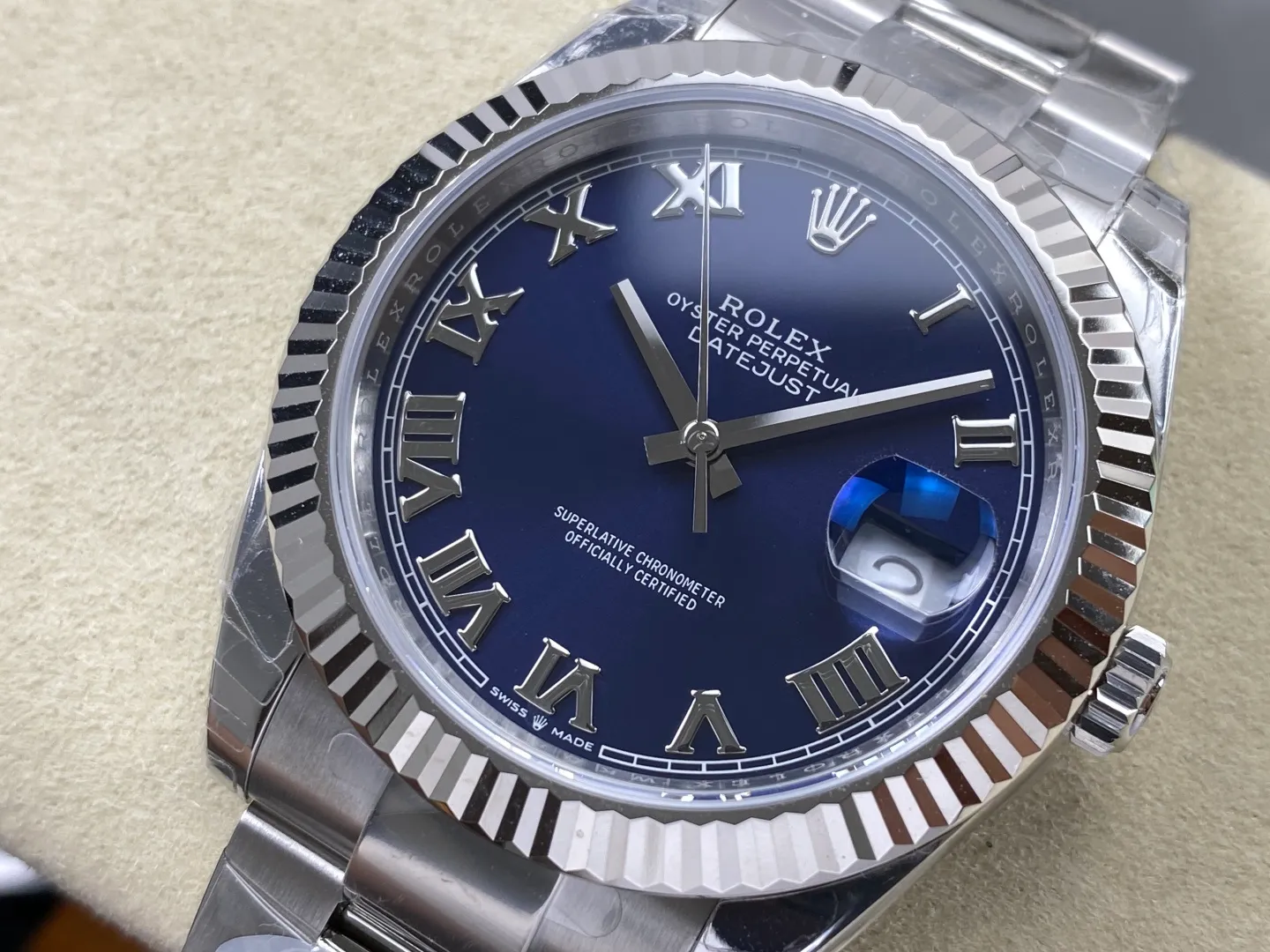 Rolex DateJust 41 126334 WKD 1:1 Best Edition Blue Roman Dial on Oyster Bracelet JH3235 (Free Sprung) 34 4db6f3d51c27a36 AMO Watch