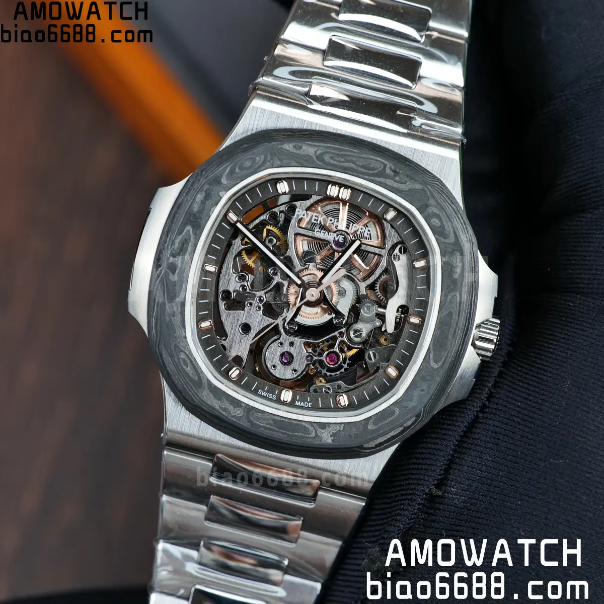 PP Nautilus Artisans de Genève 5711 squelette Best Edition Skeleton Dial on SS Bracelet 87 4f99f07045361ad 阿默表行AmoWatch
