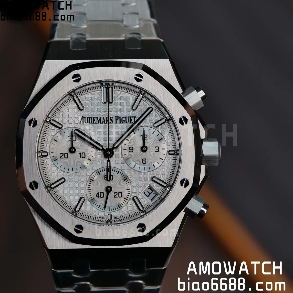 AP Royal Oak Chrono 26240 SS ZF 1:1 Best Edition White Dial on SS Bracelet SA4401 Super Clone V2 (Free Sprung) 87 508990d17ff0c14 阿默表行AmoWatch