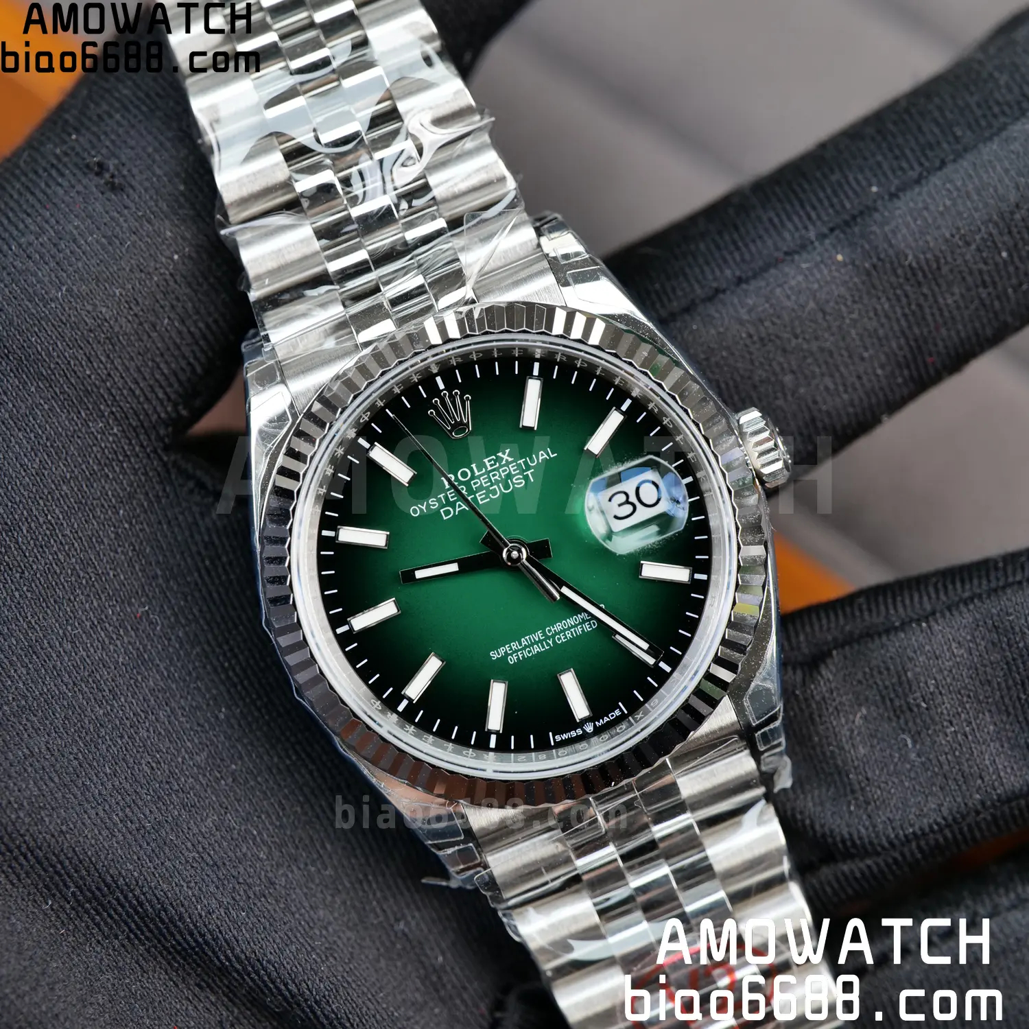 Rolex DateJust 36 SS 126234 VSF 1:1 Best Edition 904L Steel Gradient Green Dial on Jubilee Bracelet VS3235 V2 121g 101 5120a466b294b2a 阿默表行AmoWatch