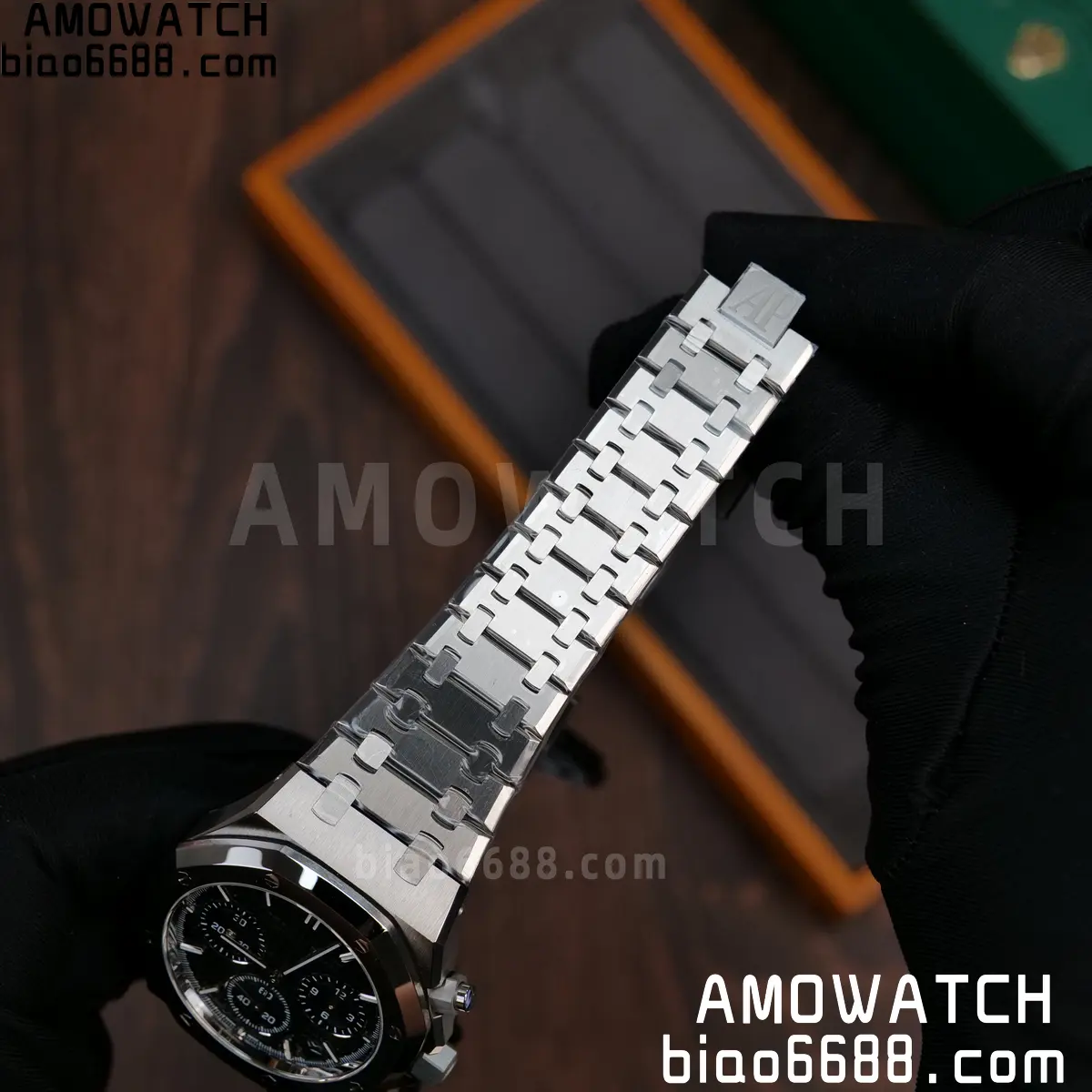 AP Royal Oak Chrono 26240 SS ZF 1:1 Best Edition Black Dial on SS Bracelet SA4401 Super Clone V2 (Free Sprung) 74 5166fd94e5b88a4 阿默表行AmoWatch