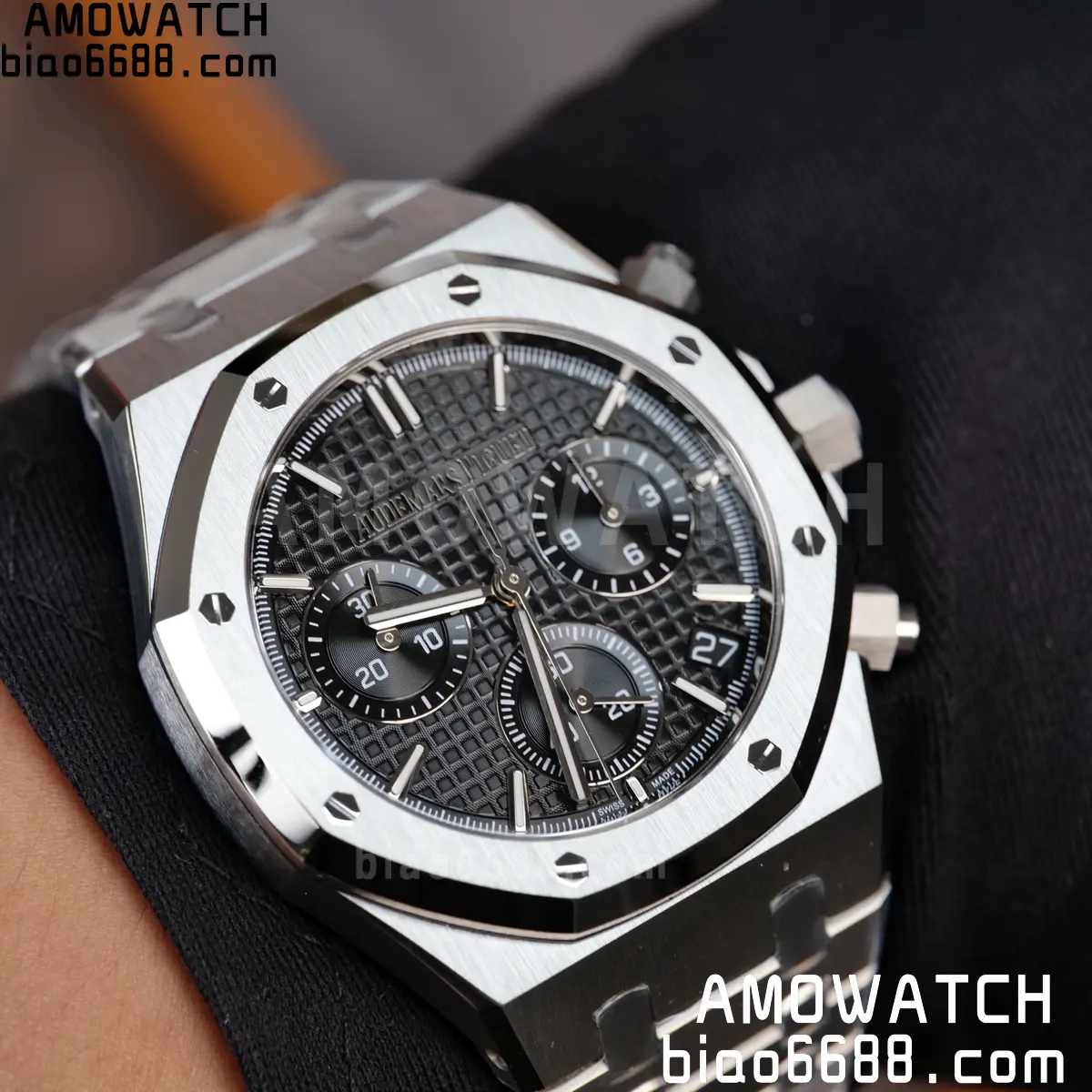 AP Royal Oak Chrono 26240 SS ZF 1:1 Best Edition Black Dial on SS Bracelet SA4401 Super Clone V2 (Free Sprung) 98 5307c307d136b28 阿默表行AmoWatch