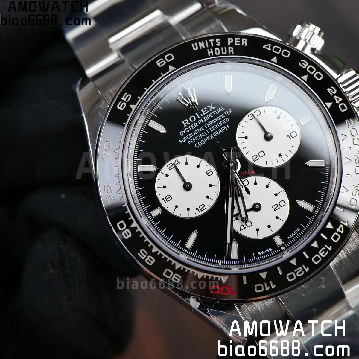 Custom Made Rolex Daytona 126529LN Le Mans QF 18K white gold plated Free Spring V13 87 532b57b8ae29cbd AMO Watch
