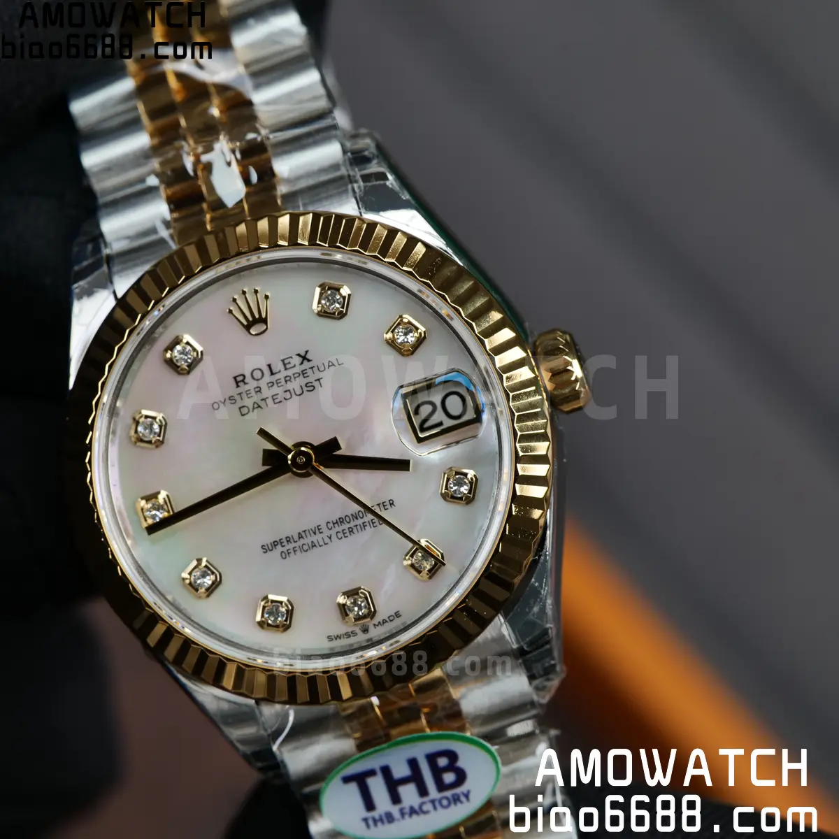 Rolex DateJust 31 278273 THBF 1:1 Best Edition MOP Diamonds Dial on SS/YG Jubilee Bracelet HZ Cal.2236 66 567ca3eb795c718 AMO Watch