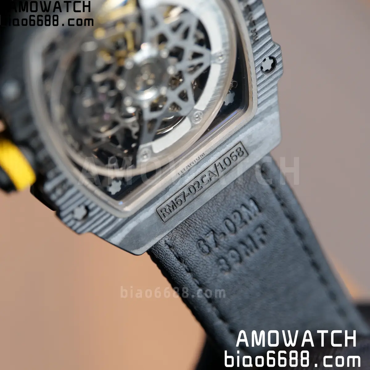 RICHARD MILLE RM67-02 Black NTPT Yellow Skeleton Dial on Black NylonStrap CRMA7 Clone V10 112 59608d96c134a50 阿默表行AmoWatch