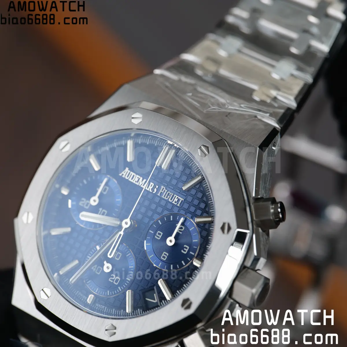 AP Royal Oak Chrono 26240 DDF 1:1 Best Edition Blue Dial on Bracelet DD4401 Super Clone Weight (SW Dial) 102 5a4c20552173d73 阿默表行AmoWatch