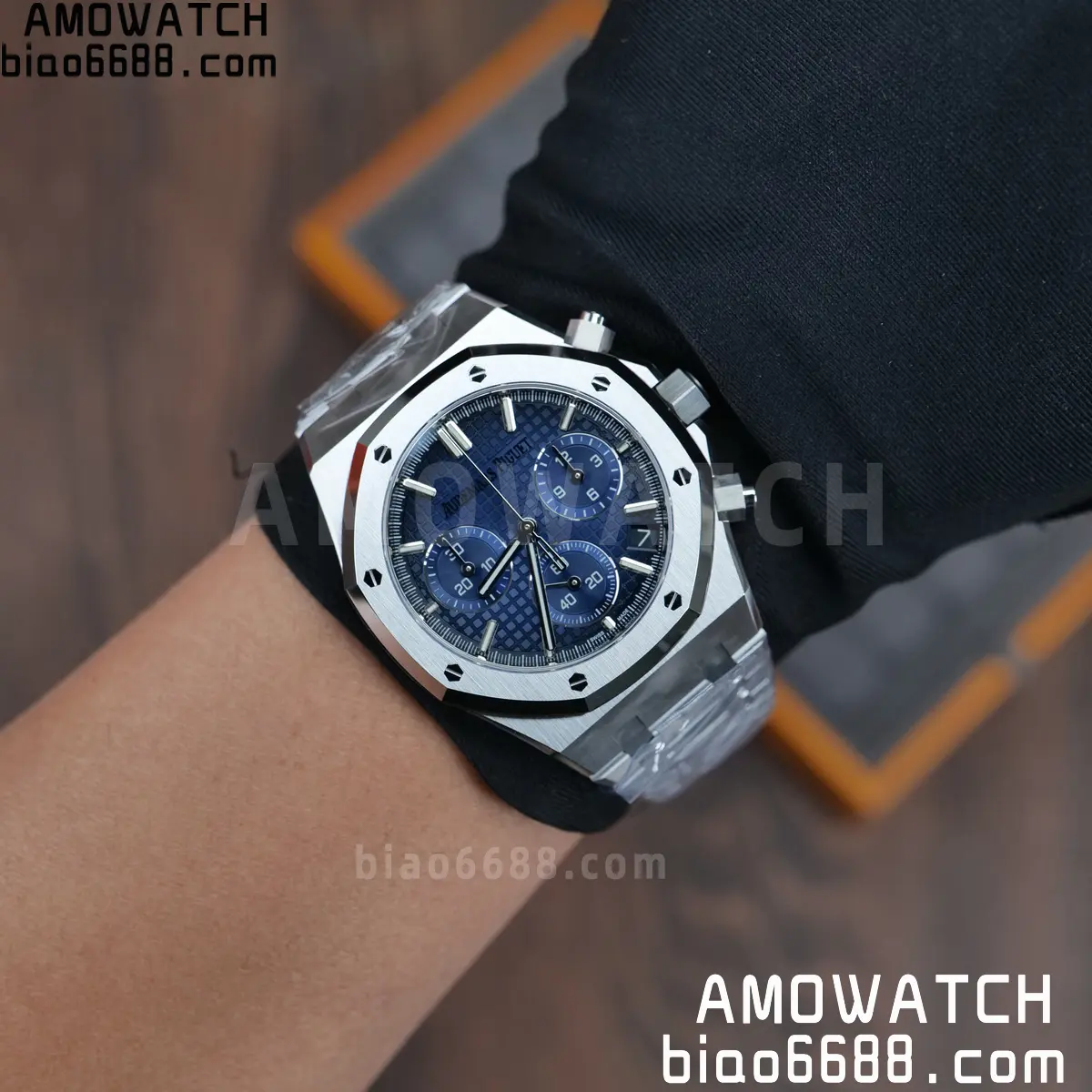 AP Royal Oak Chrono 26240 DDF 1:1 Best Edition Blue Dial on Bracelet DD4401 Super Clone Weight (SW Dial) 119 5bb7087061452d0 阿默表行AmoWatch