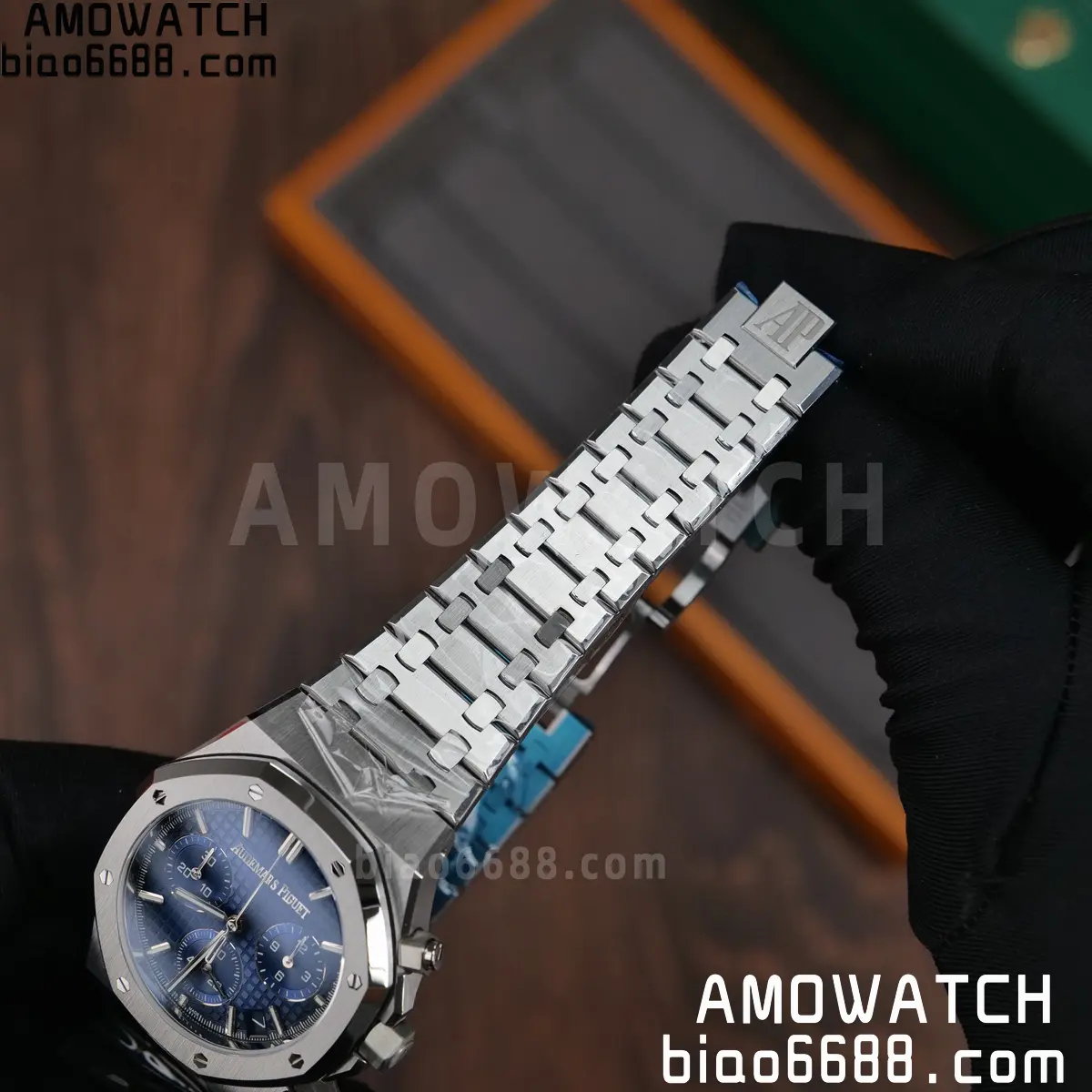 AP Royal Oak Chrono 26240 DDF 1:1 Best Edition Blue Dial on Bracelet DD4401 Super Clone Weight (SW Dial) 86 5e89b1e9fe5a0b4 阿默表行AmoWatch