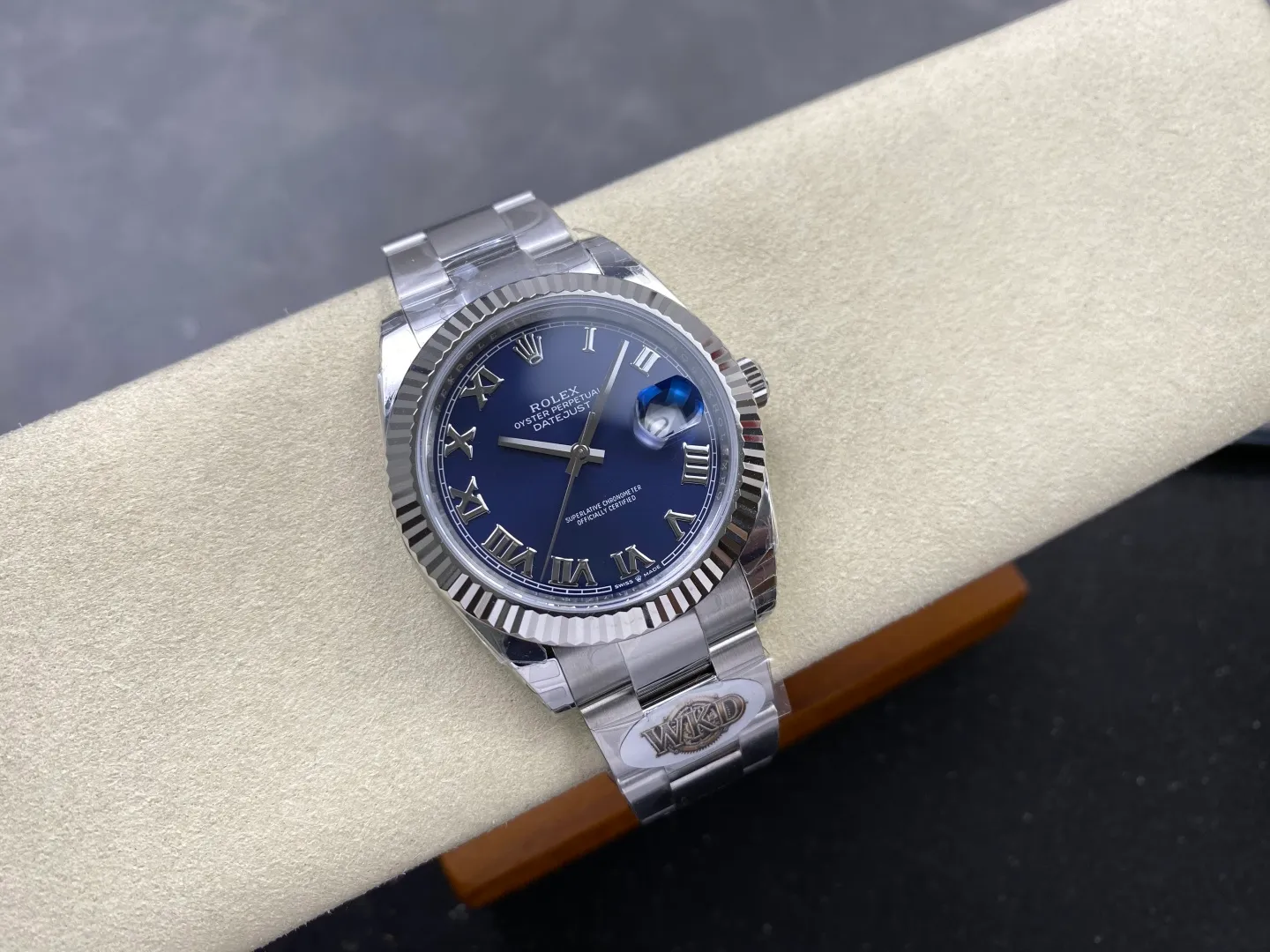 Rolex DateJust 41 126334 WKD 1:1 Best Edition Blue Roman Dial on Oyster Bracelet JH3235 (Free Sprung) 35 60394db0861ad23 AMO Watch