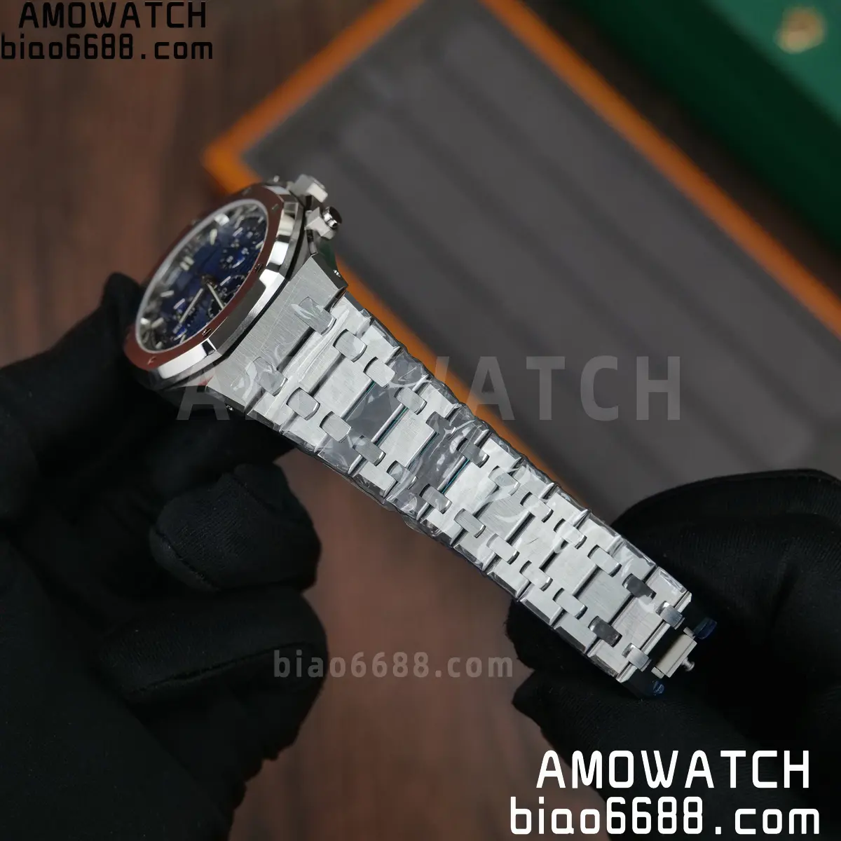 AP Royal Oak Chrono 26240 DDF 1:1 Best Edition Blue Dial on Bracelet DD4401 Super Clone Weight (SW Dial) 87 61ec9c89da859e0 阿默表行AmoWatch
