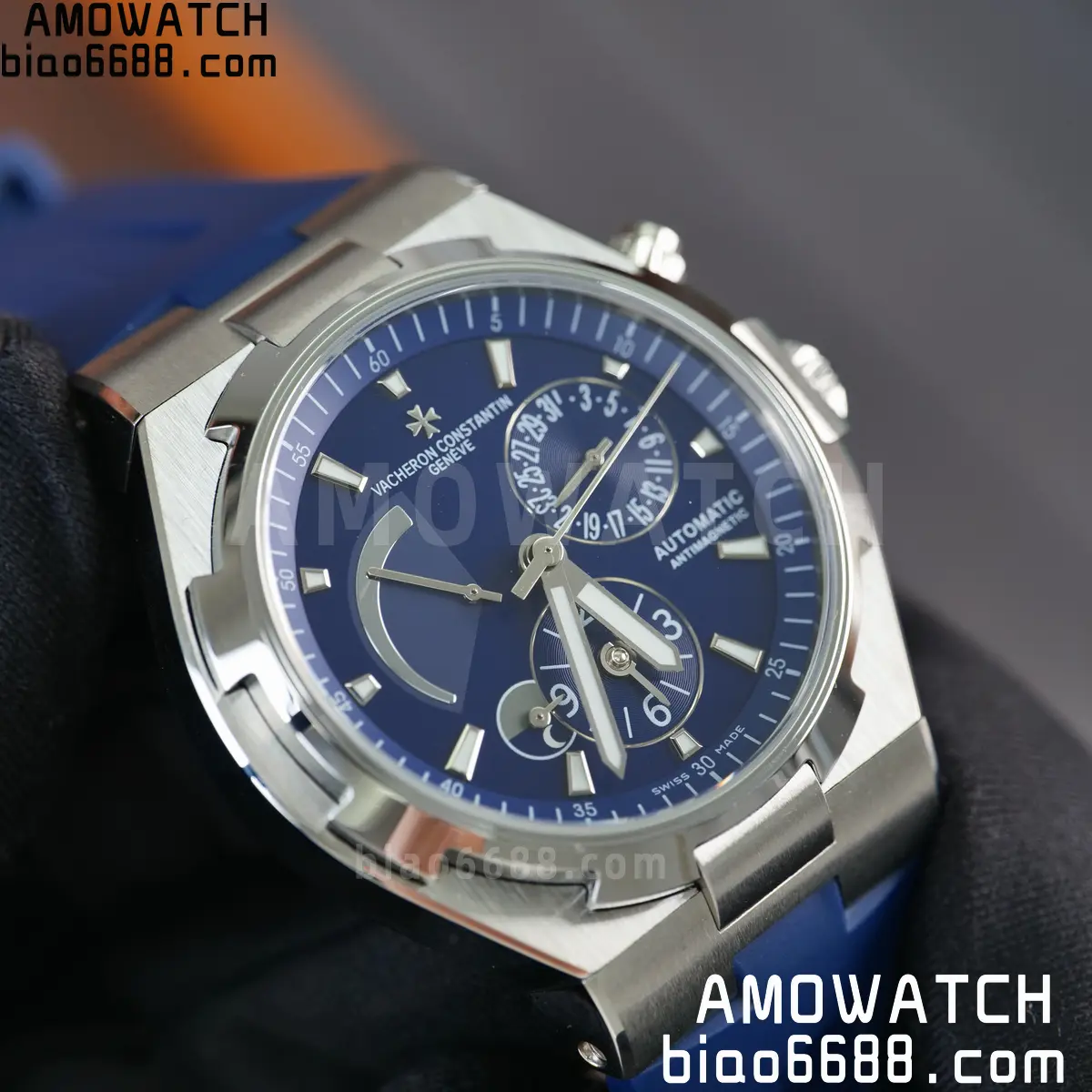 VC Overseas 47450 SS 9F Best Edition Blue Dial on Blue Rubber Strap 80 639e4433c1ac8a6 AMO Watch