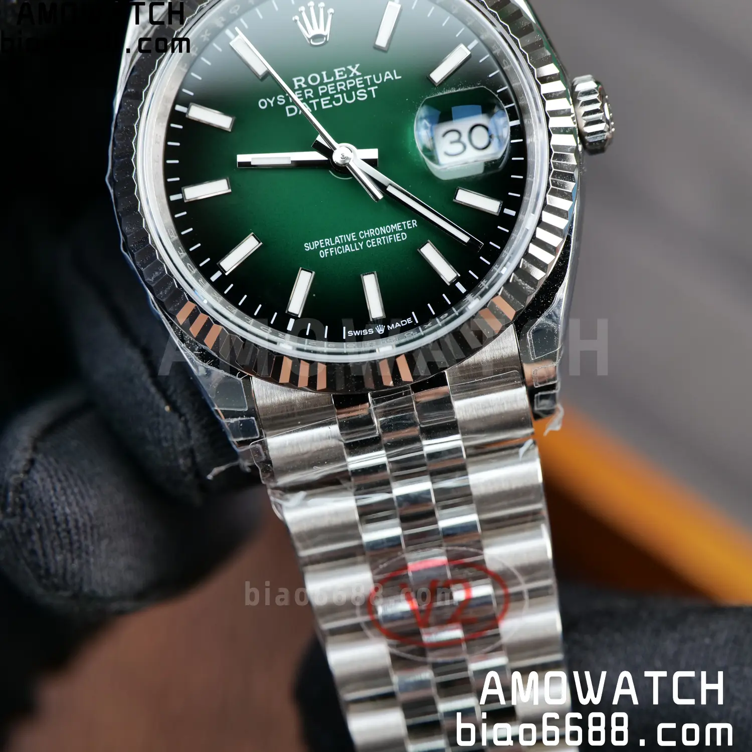 Rolex DateJust 36 SS 126234 VSF 1:1 Best Edition 904L Steel Gradient Green Dial on Jubilee Bracelet VS3235 V2 121g 88 642bb93653f55b5 阿默表行AmoWatch
