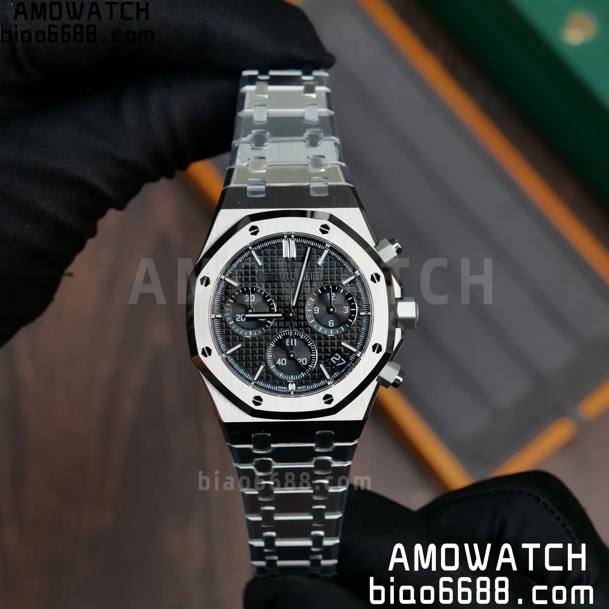 AP Royal Oak Chrono 26240 SS ZF 1:1 Best Edition Black Dial on SS Bracelet SA4401 Super Clone V2 (Free Sprung) 72 6452773afa7e704 阿默表行AmoWatch