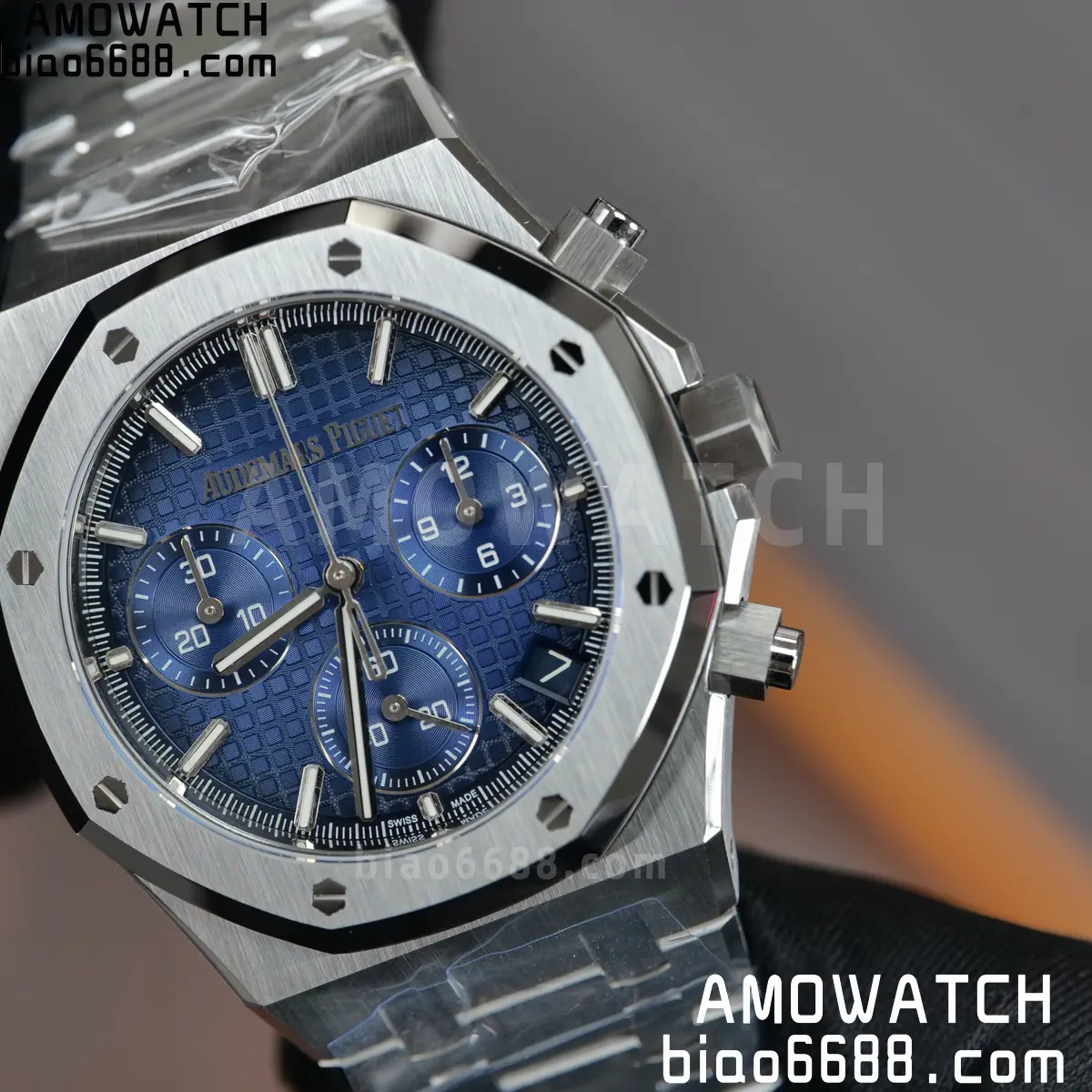 AP Royal Oak Chrono 26240 DDF 1:1 Best Edition Blue Dial on Bracelet DD4401 Super Clone Weight (SW Dial) 98 66162c446538ed2 阿默表行AmoWatch