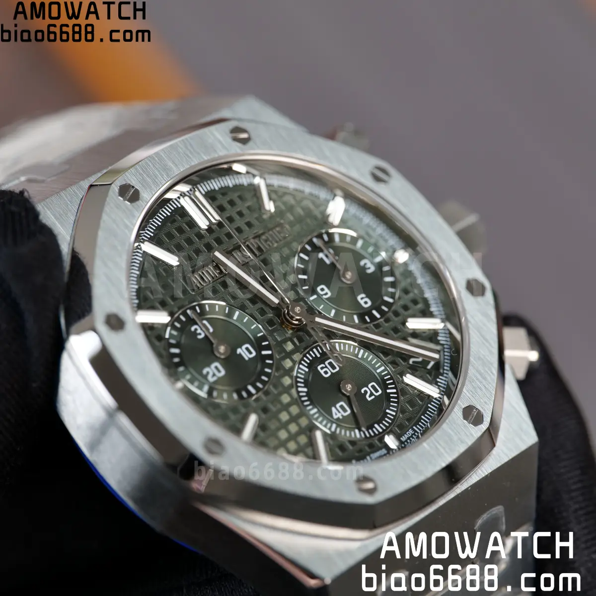 AP Royal Oak Chrono 26240 SS ZF 1:1 Best Edition Green Dial on SS Bracelet SA4401 Super Clone V2 (Free Sprung) 86 663b6a6212b94d7 阿默表行AmoWatch