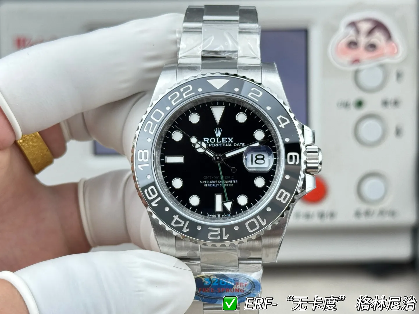Rolex GMT-Master II 126710 GRNR 904L Steel ERF 1:1 Best Edition on Oyster Bracelet JH3285 (Free Sprung) 19 665573f0c35925b AMO Watch