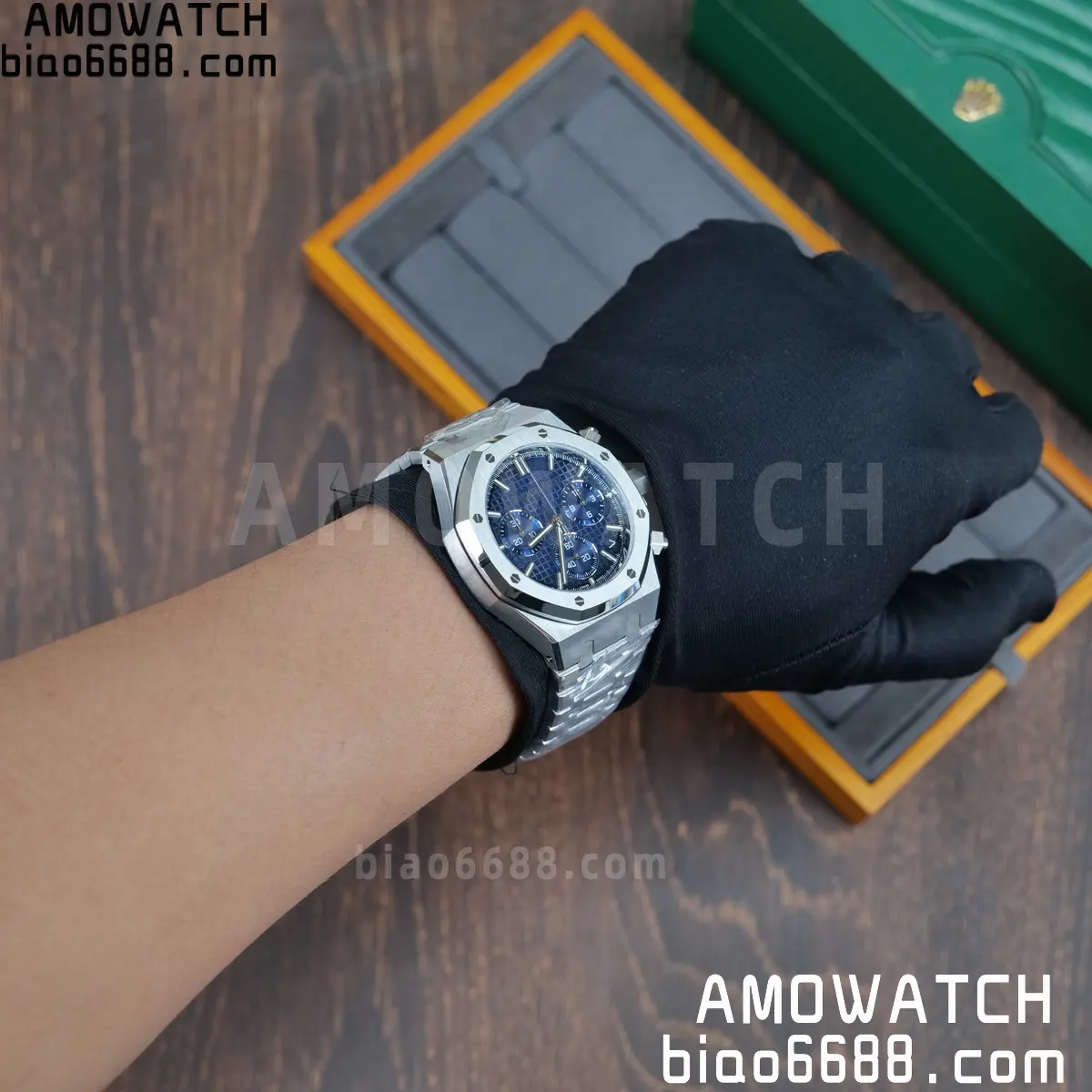 AP Royal Oak Chrono 26240 DDF 1:1 Best Edition Blue Dial on Bracelet DD4401 Super Clone Weight (SW Dial) 117 66ff3d718b0b167 阿默表行AmoWatch