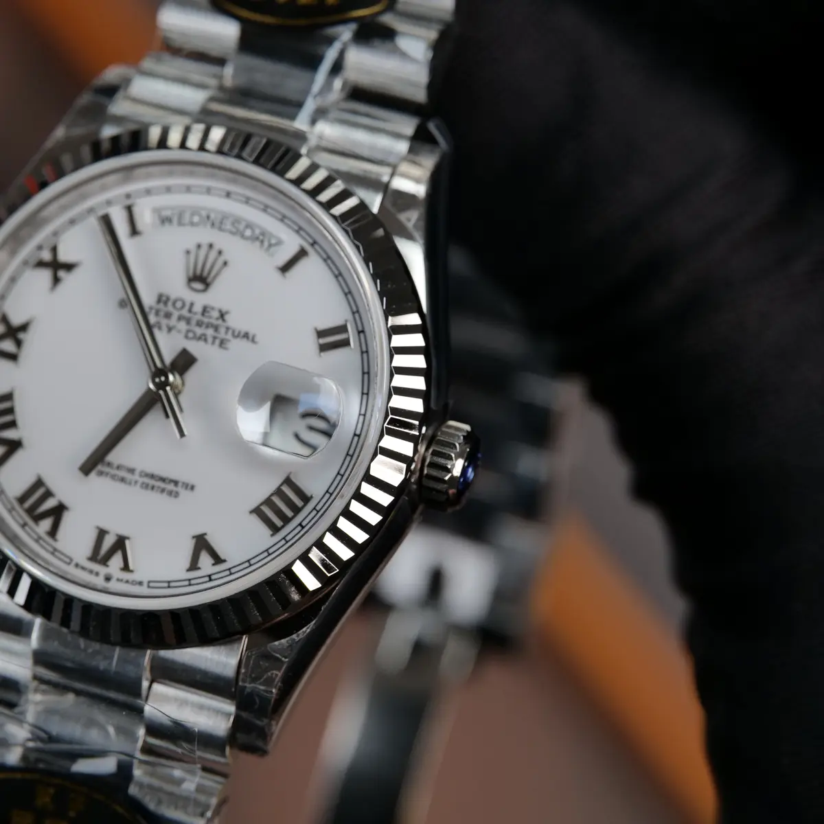 Rolex DayDate 128236 36mm KF 1:1 Best Edition Silvery Roman Dial (Gain Weight) 76 6785cd51fd4e75d 阿默表行AmoWatch