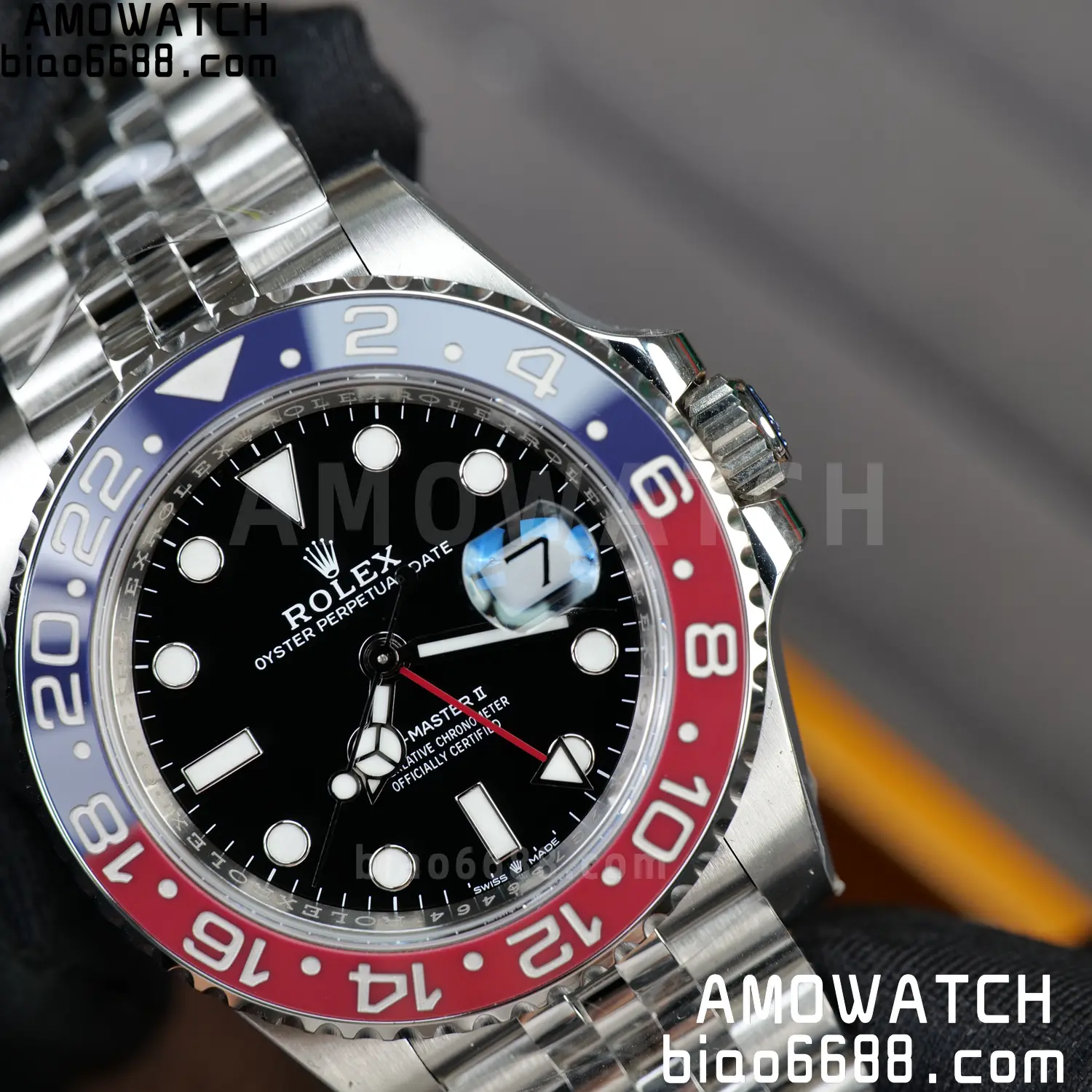 Rolex GMT-Master II 126710 BLRO 904L Steel RICH 1:1 Best Edition on Jubilee Bracelet JH3285 (Free Sprung) V2 86 6915b7ceb0b6592 阿默表行AmoWatch