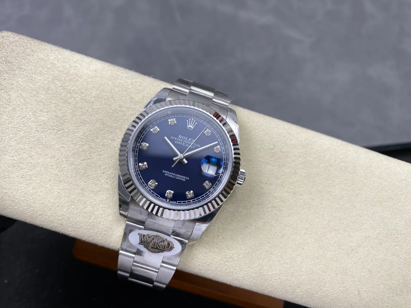 Rolex DateJust 41 126334 WKD 1:1 Best Edition Blue Diamond Dial on Oyster Bracelet JH3235 (Free Sprung) 36 6a833ea1e8171b0 AMO Watch