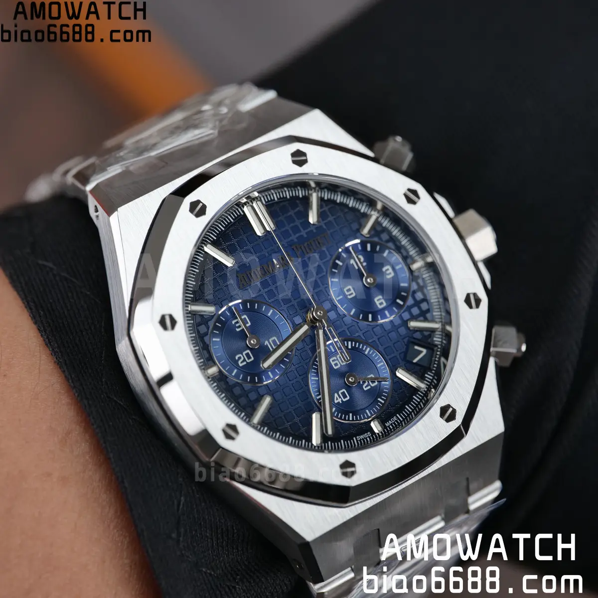 AP Royal Oak Chrono 26240 DDF 1:1 Best Edition Blue Dial on Bracelet DD4401 Super Clone Weight (SW Dial) 112 6a9ad83c6ad95ce 阿默表行AmoWatch