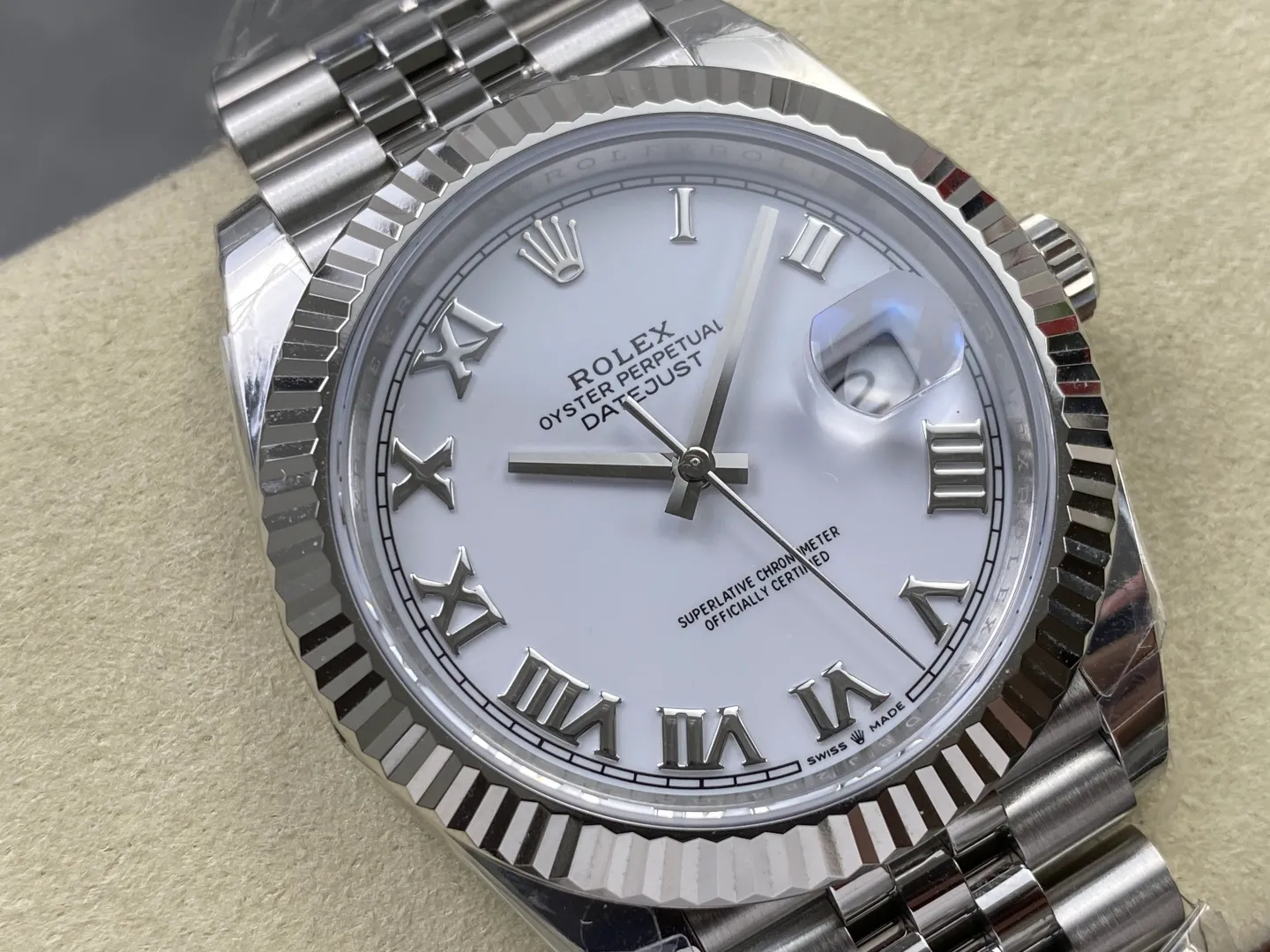 Rolex DateJust 41 126334 WKD 1:1 Best Edition White Roman Dial on Jubilee Bracelet JH3235 (Free Sprung) 26 6b326004f254213 AMO Watch