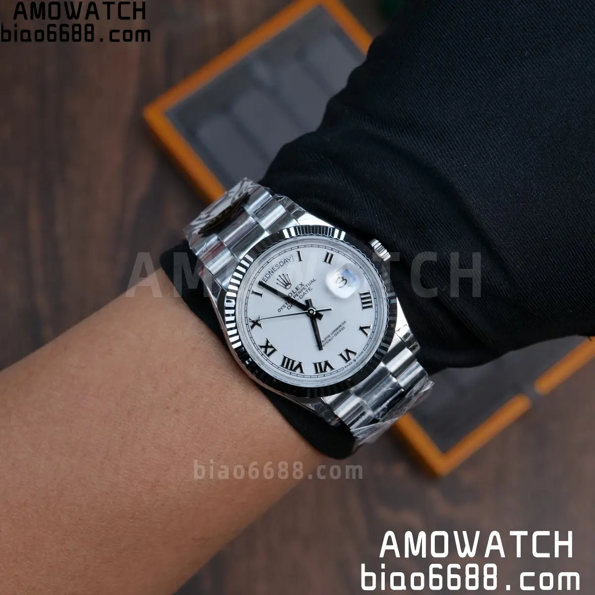 Rolex DayDate 128236 36mm KF 1:1 Best Edition Silvery Roman Dial (Gain Weight) 93 6bd269e3fb7f261 阿默表行AmoWatch