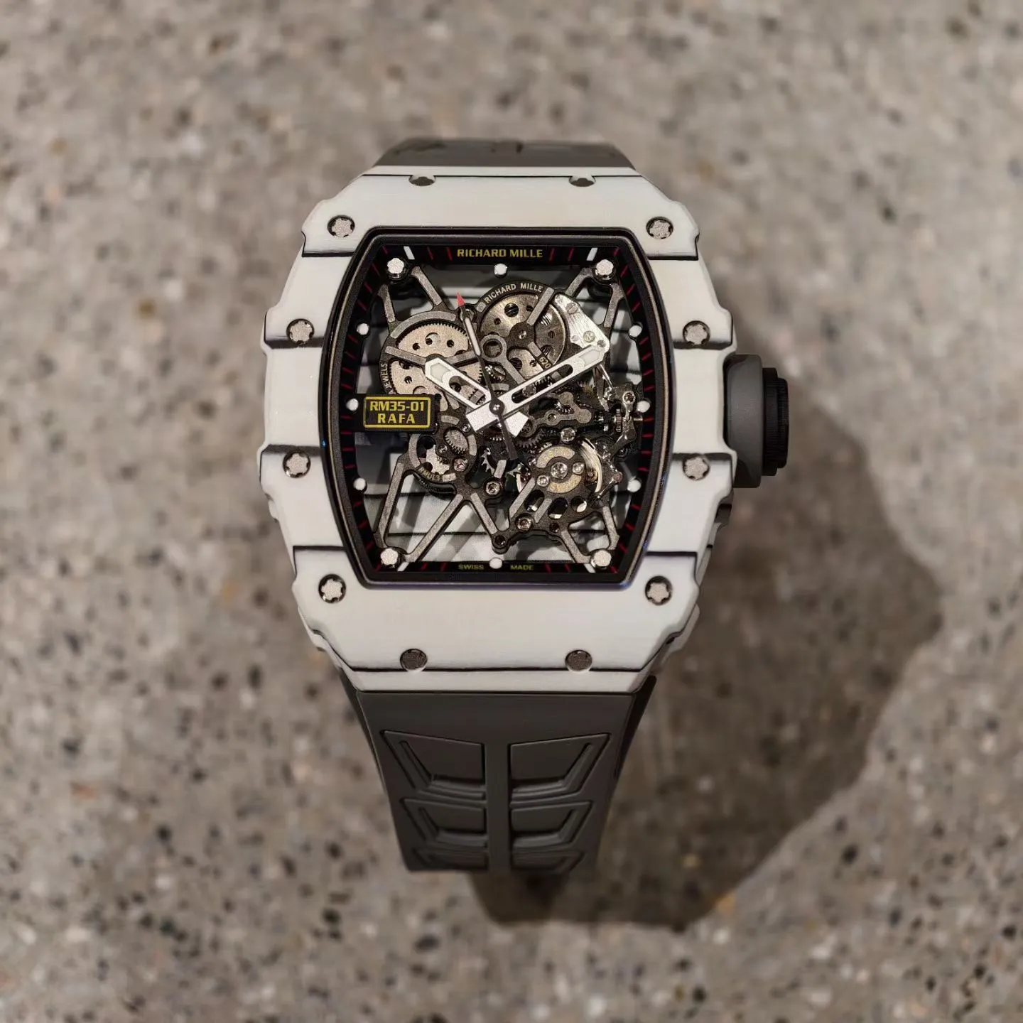 RM35-01 White NTPT Mille Studio 1:1 Best Edition on Gray Shark Strap RMUL3 Super Clone (Custom Case Set) 20 6bd7462ba1eff4e AMO Watch