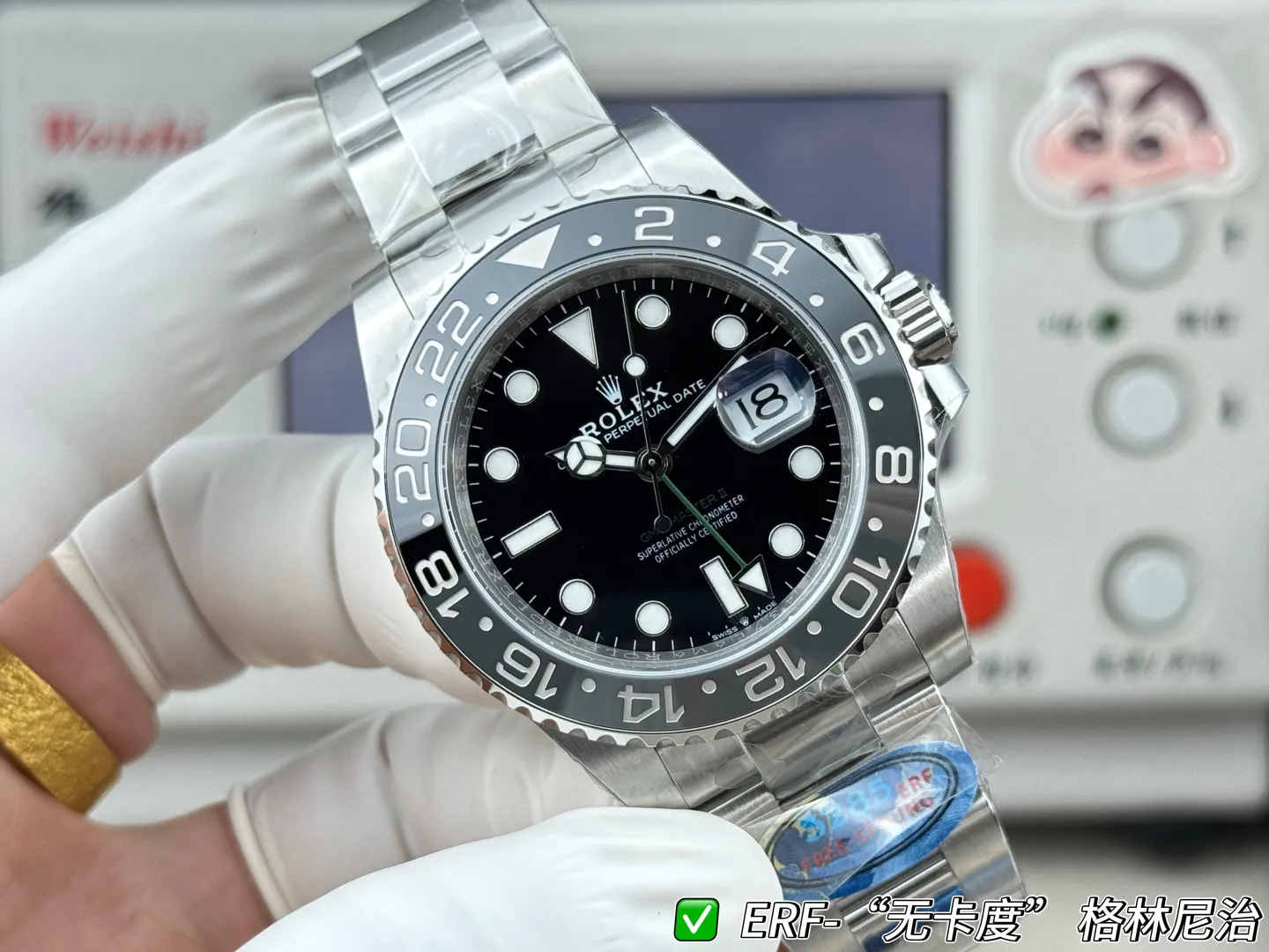 Rolex GMT-Master II 126710 GRNR 904L Steel ERF 1:1 Best Edition on Oyster Bracelet JH3285 (Free Sprung) 20 6d383d3f25b02b6 AMO Watch